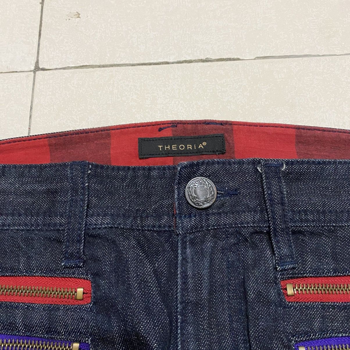 Japanese Brand Y2K Theoria Punk Double Zipper Style Jeans Size US 30 / EU 46 - 7 Thumbnail