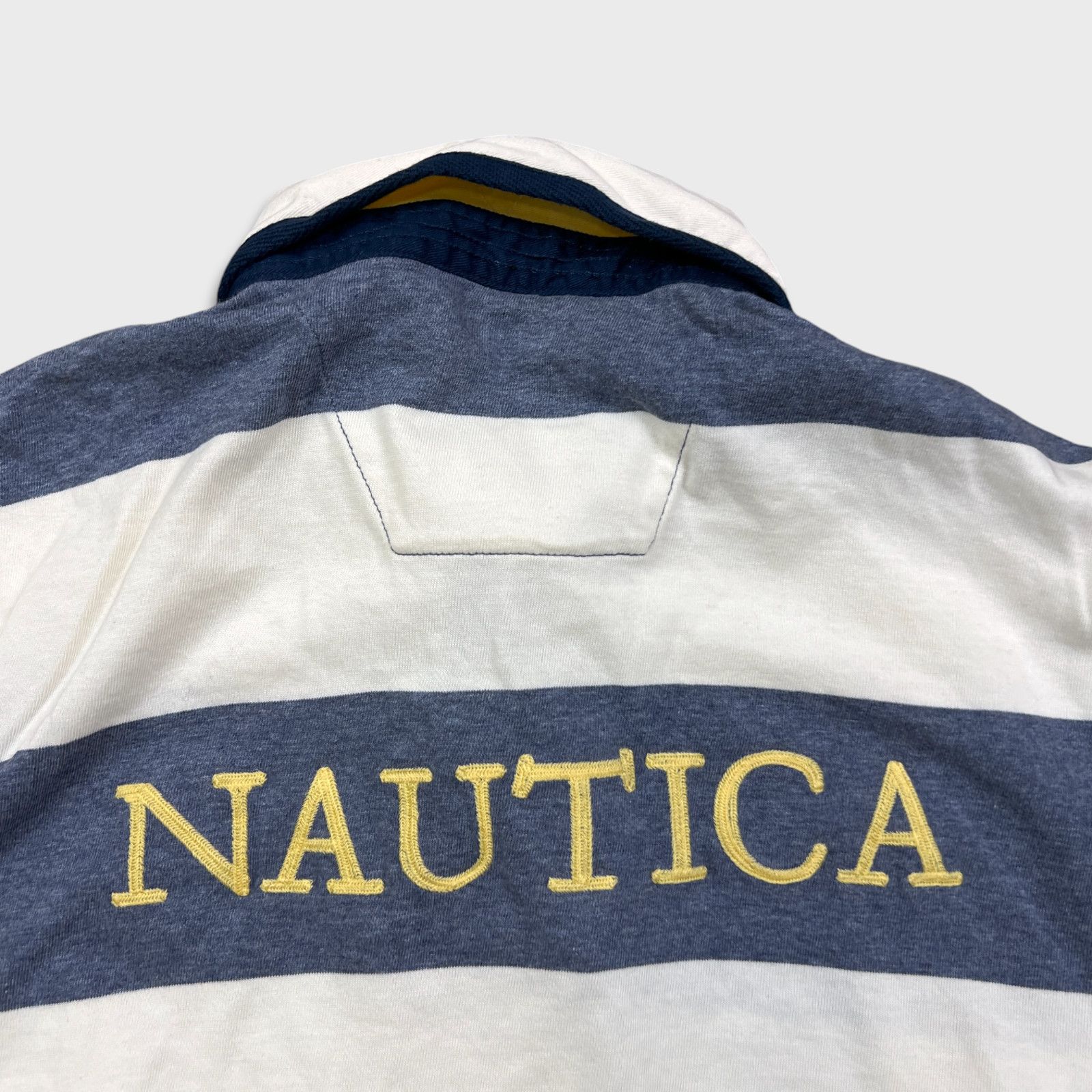 Nautica × Vintage Nautica Shirt Medium Logo Striped Preppy Rugby Long Sleeve Size US M / EU 48-50 / 2 - 6 Thumbnail