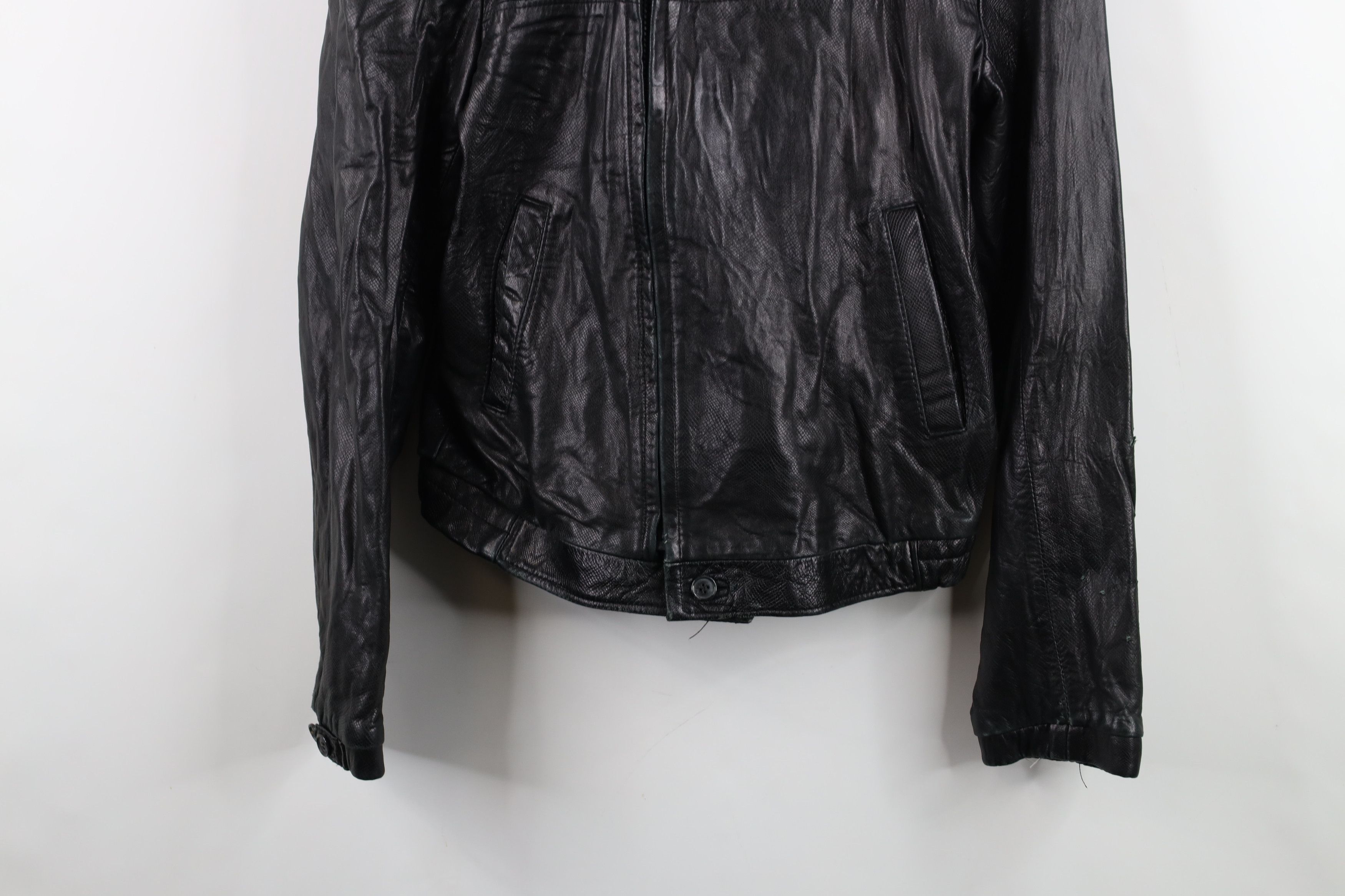Vintage Vintage 80s 90s Streetwear Leather Cafe Racer Bomber Jacket Size XS / US 0-2 / IT 36-38 - 3 Thumbnail