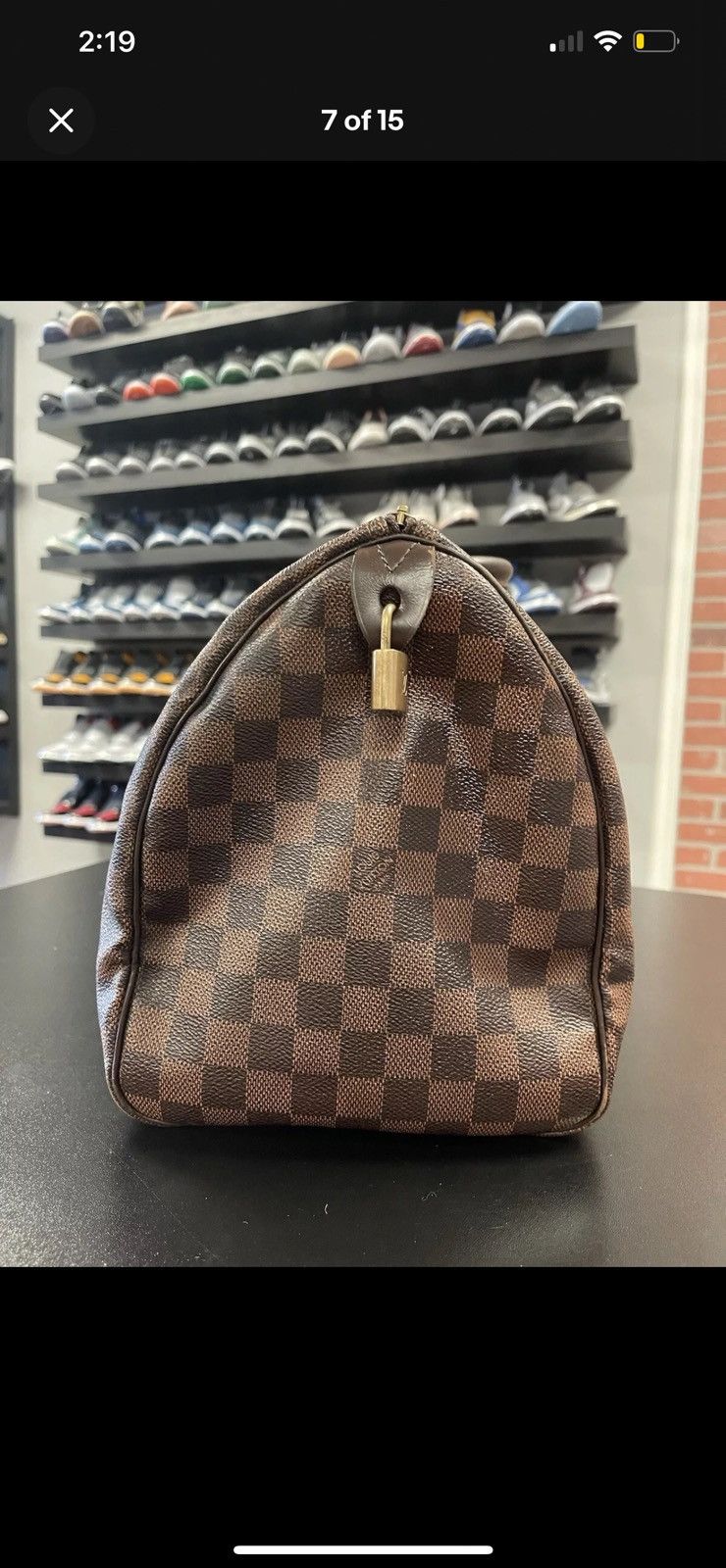 Louis Vuitton Louis Vuitton Speedy Duffle 35 Brown Canvas Damier Ebene Size ONE SIZE - 6 Thumbnail