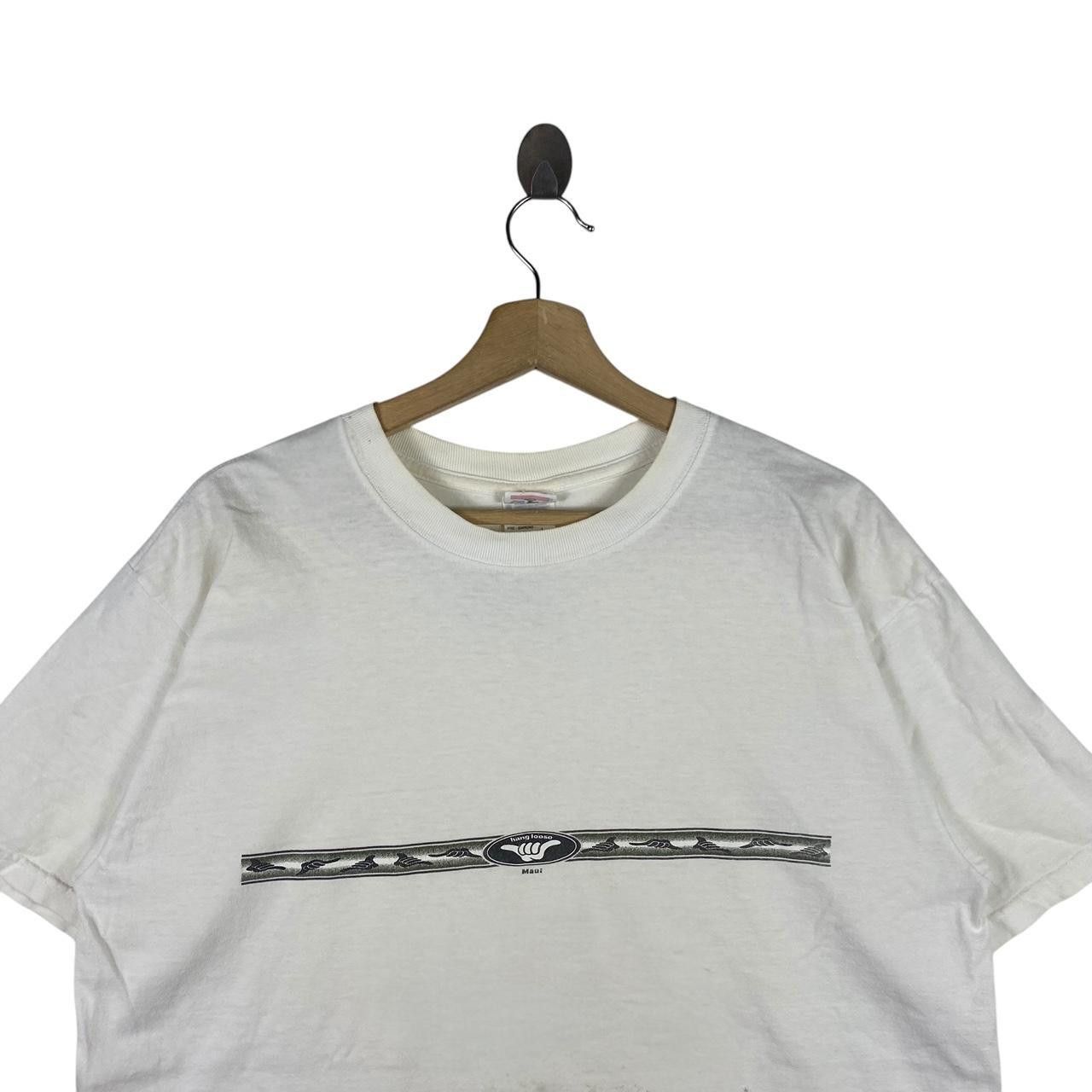 Vintage Vintage HANG LOOSE MAUI Shaka Sign Box Logo Tee Shirt Hawaii Size US L / EU 52-54 / 3 - 2 Thumbnail