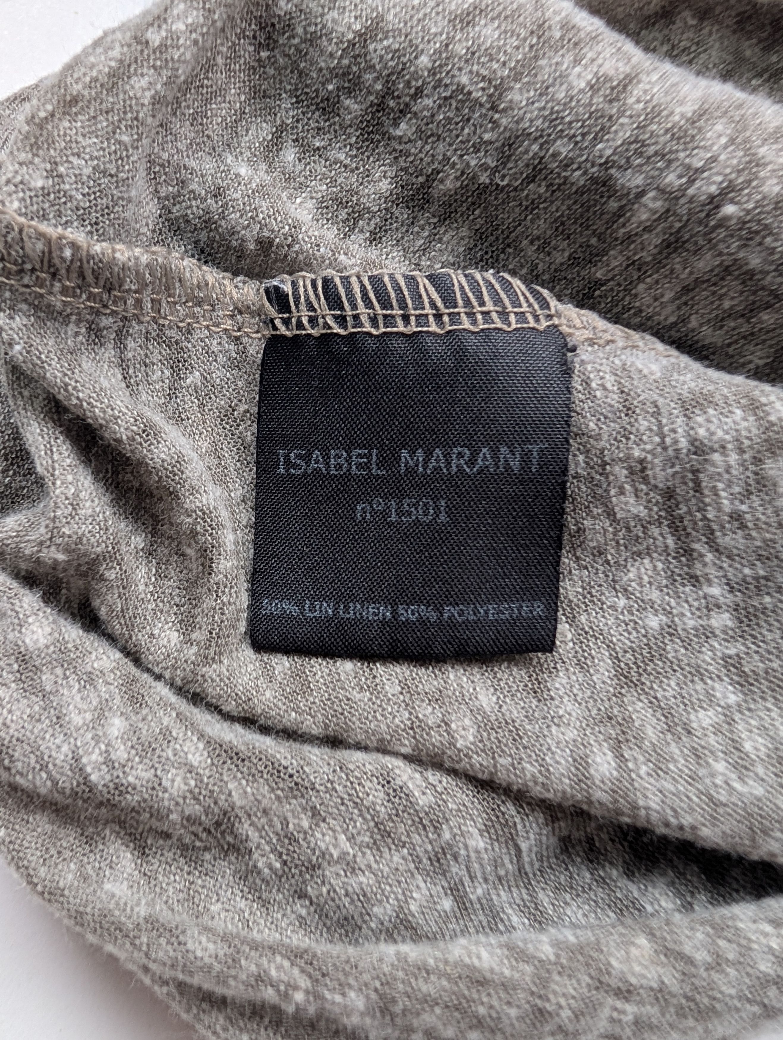 Isabel Marant Etoile Isabel Marant Etoile Grey Cotton Top Size S / US 4 / IT 40 - 4 Thumbnail