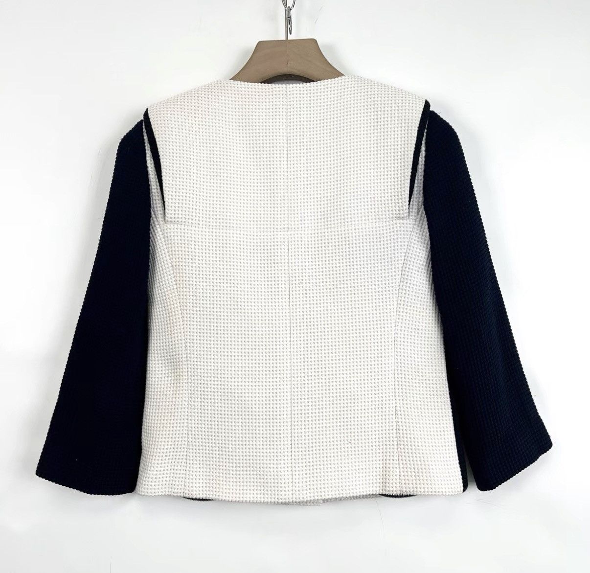 Chanel Chanel Runway Color-block Waffle Knit Cardigan K12 Size XXS / US 00 / IT 34 - 2 Thumbnail