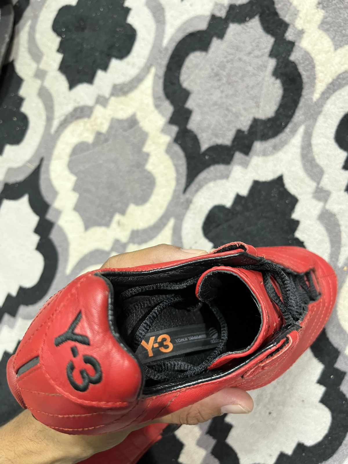 Yohji Yamamoto Red blood leather sneakers Size US 5 / EU 37 - 8 Thumbnail