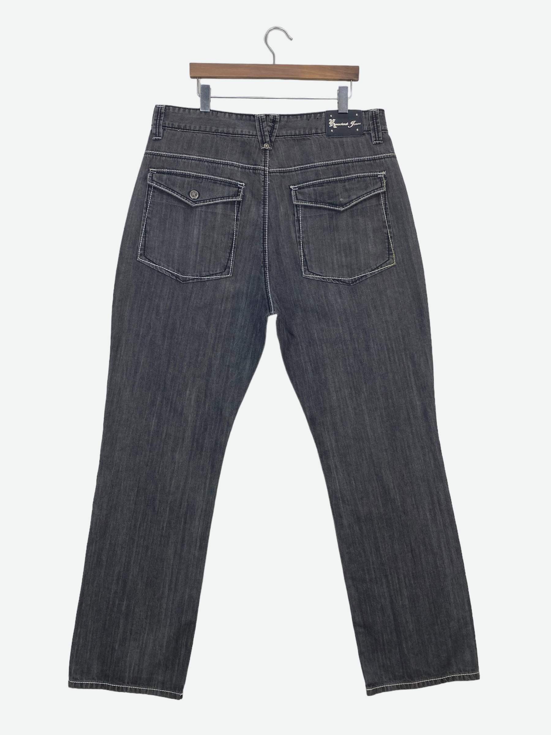 Japanese Brand Knockouts Baggy Denim Jeans Size US 40 / EU 56 - 1 Thumbnail