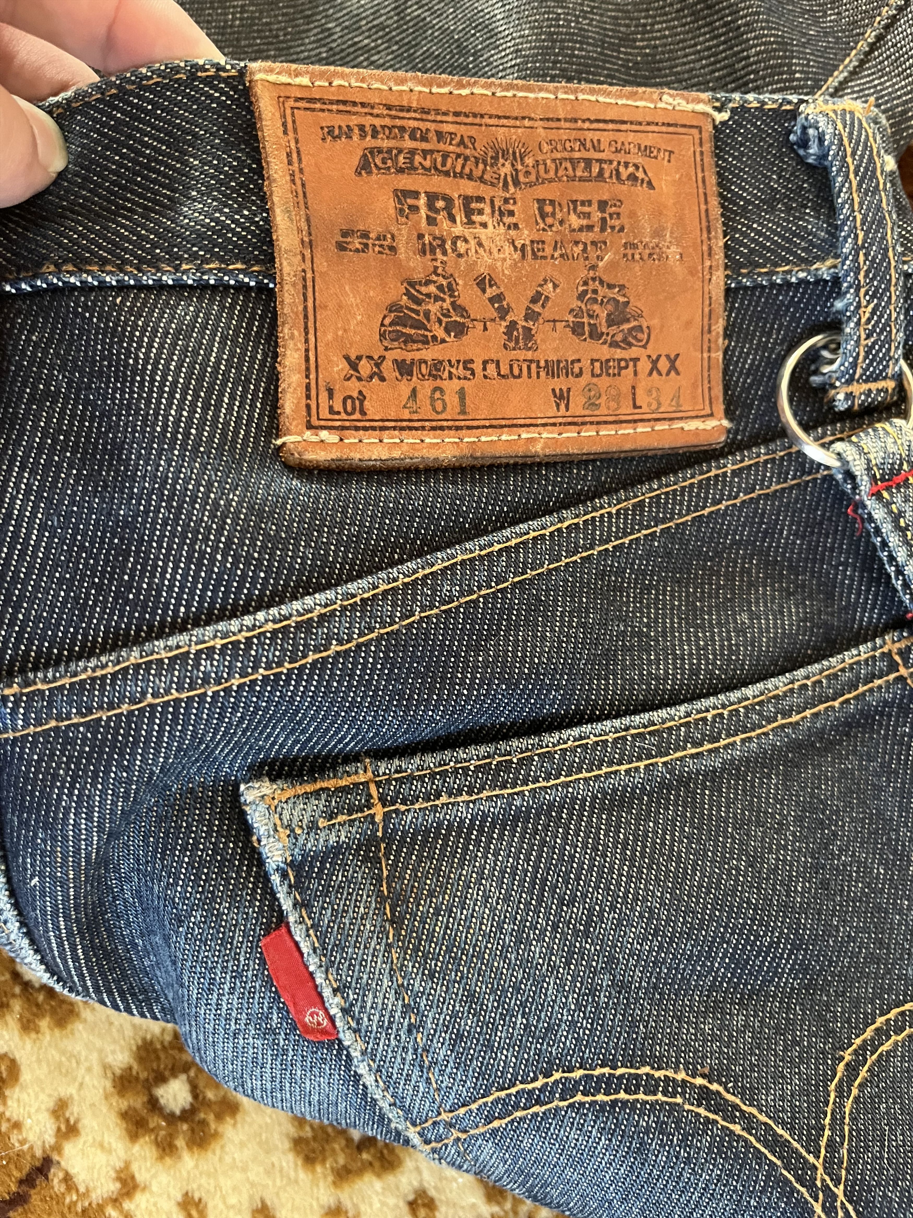 Iron Heart Vintage iron heart 21oz free bees bootcut denim Size US 28 / EU 44 - 4 Thumbnail