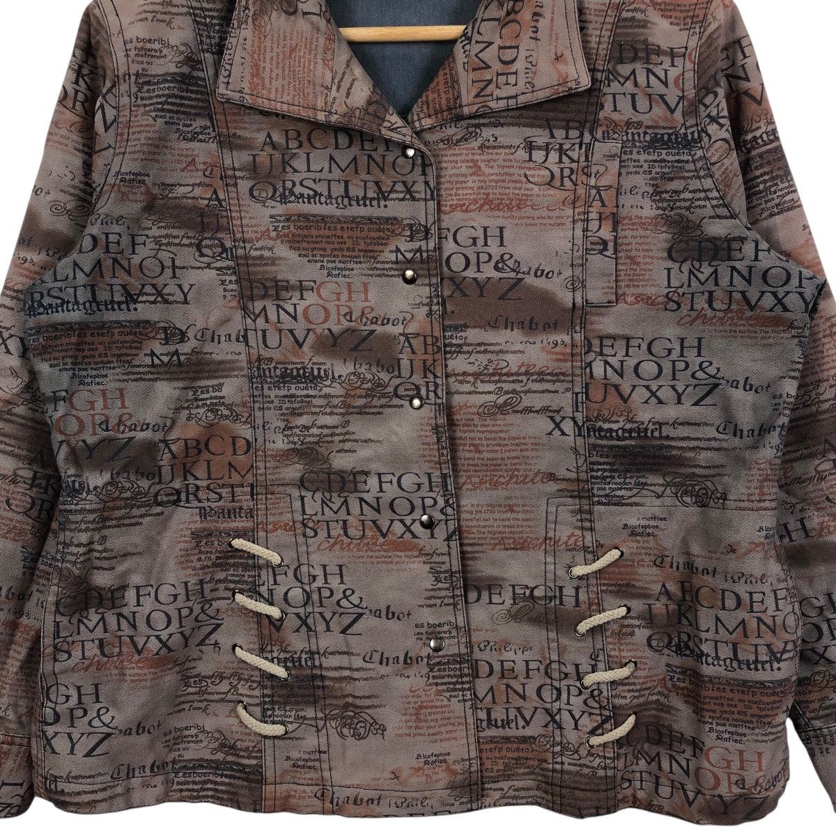 Vintage Vintage CHARDONNE ARTWORK Alphabet Seditionaries Jacket Size M / US 6-8 / IT 42-44 - 3 Thumbnail