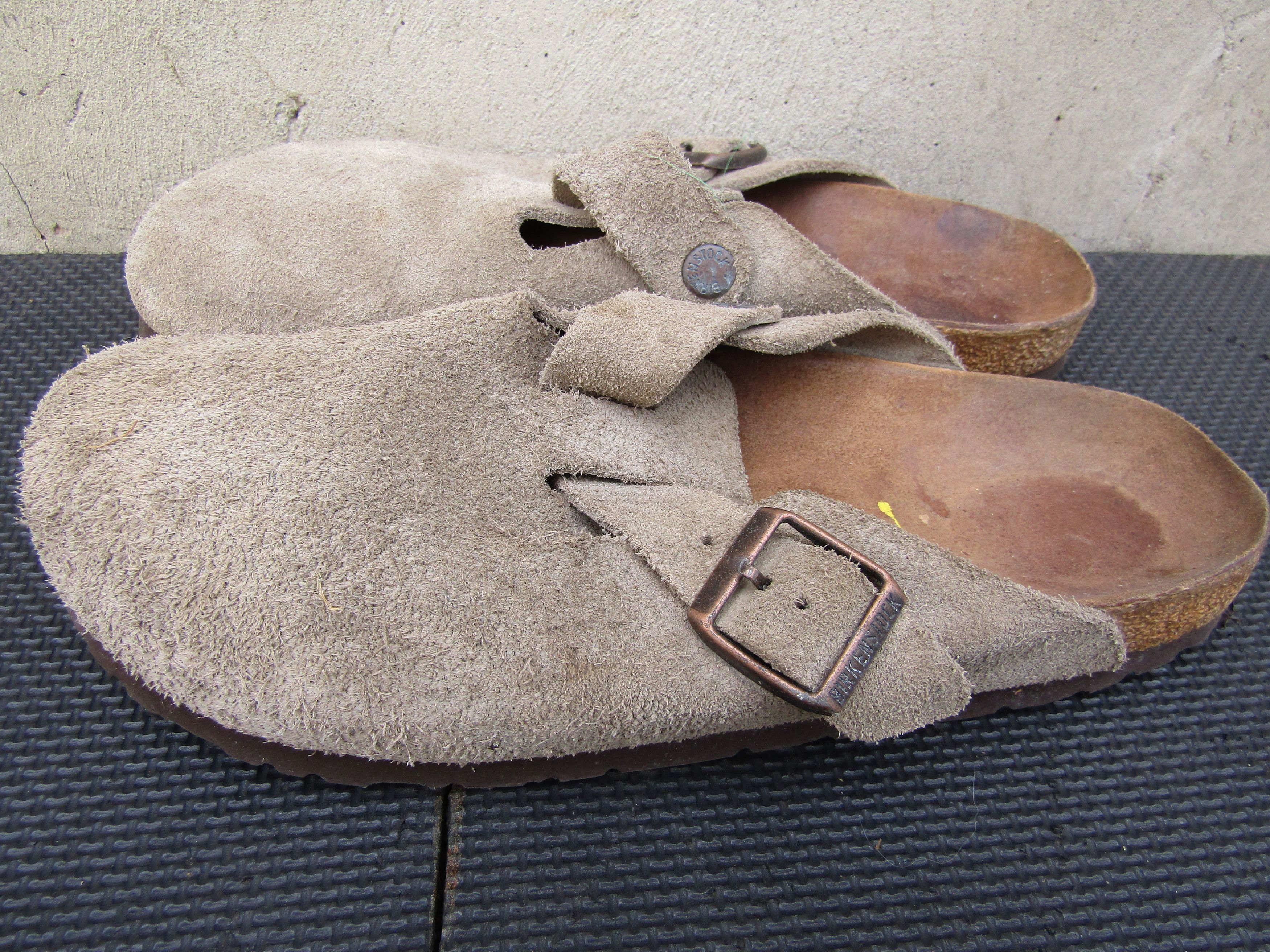 Birkenstock Birkenstock Men’s Boston Leather Clog Taupe Size US 8 / EU 41 - 5 Thumbnail