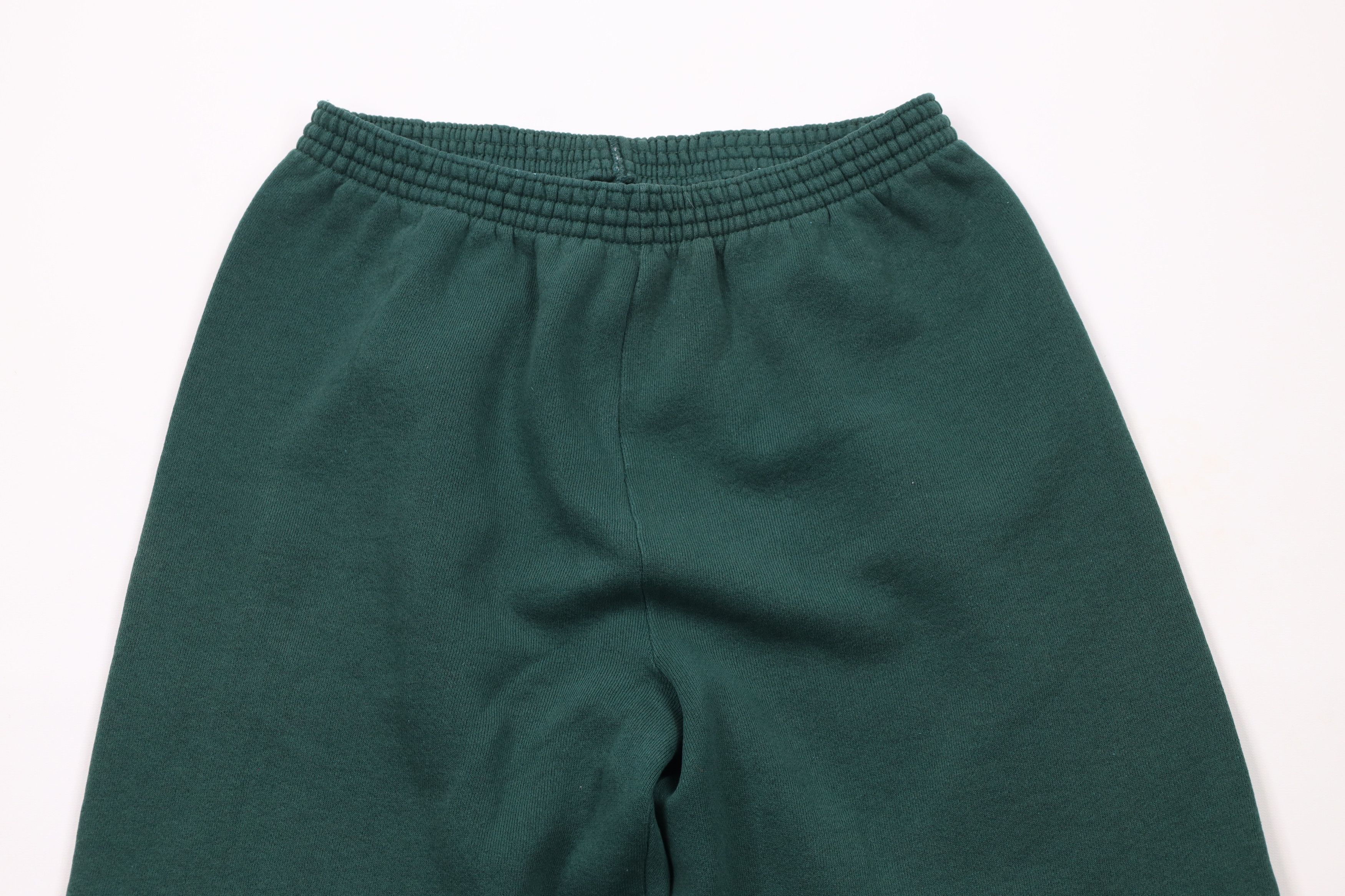 Vintage Vintage 90s Streetwear Sweatpants Joggers Hunter Green USA Size US 36 / EU 52 - 2 Thumbnail