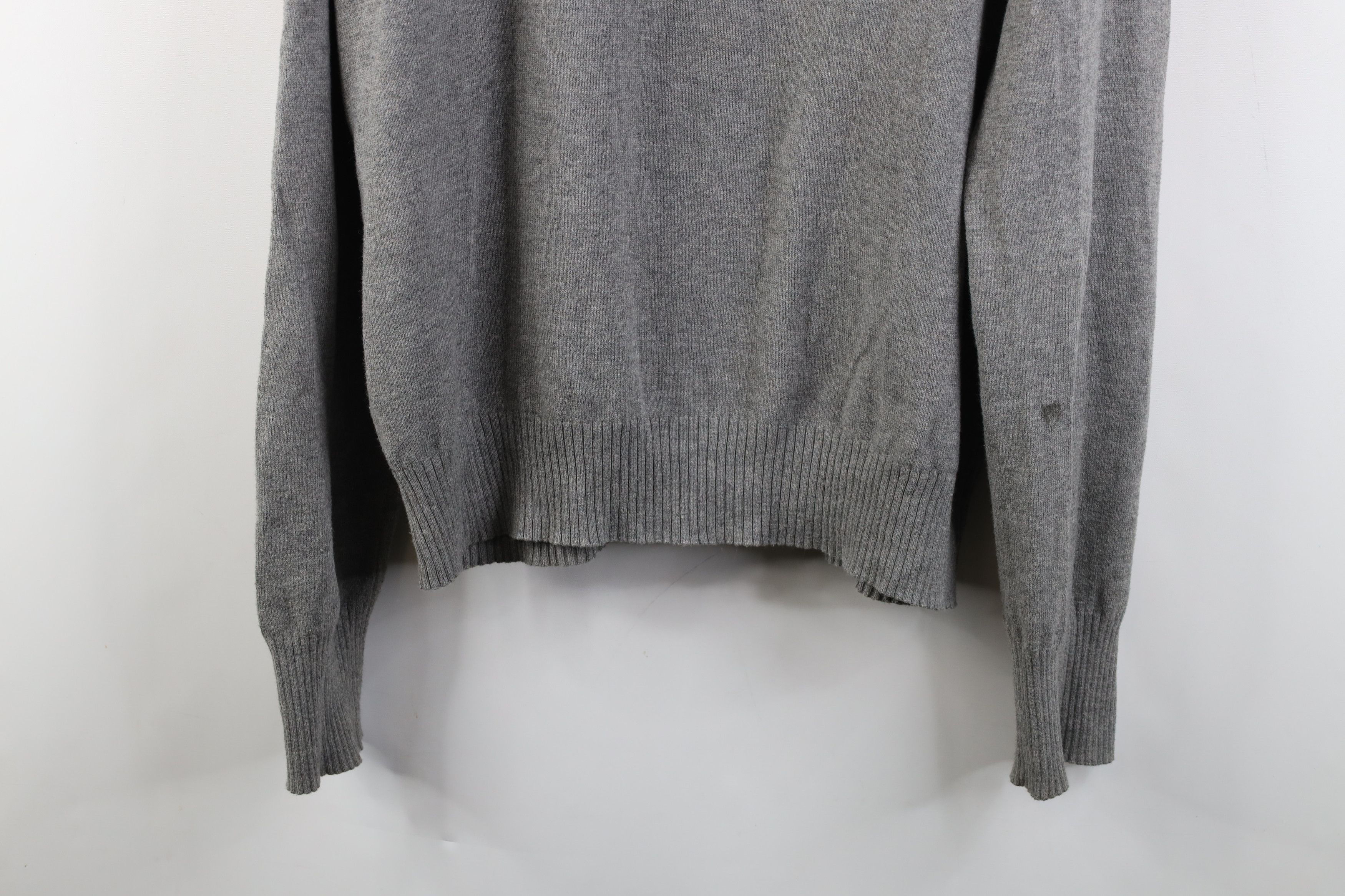 Abercrombie & Fitch Vintage Y2K Abercrombie & Fitch Knit V-Neck Sweater Gray Size US L / EU 52-54 / 3 - 12 Thumbnail