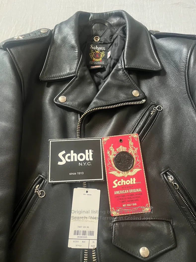 Schott Schott Leather coat Size US S / EU 44-46 / 1 - 7 Thumbnail