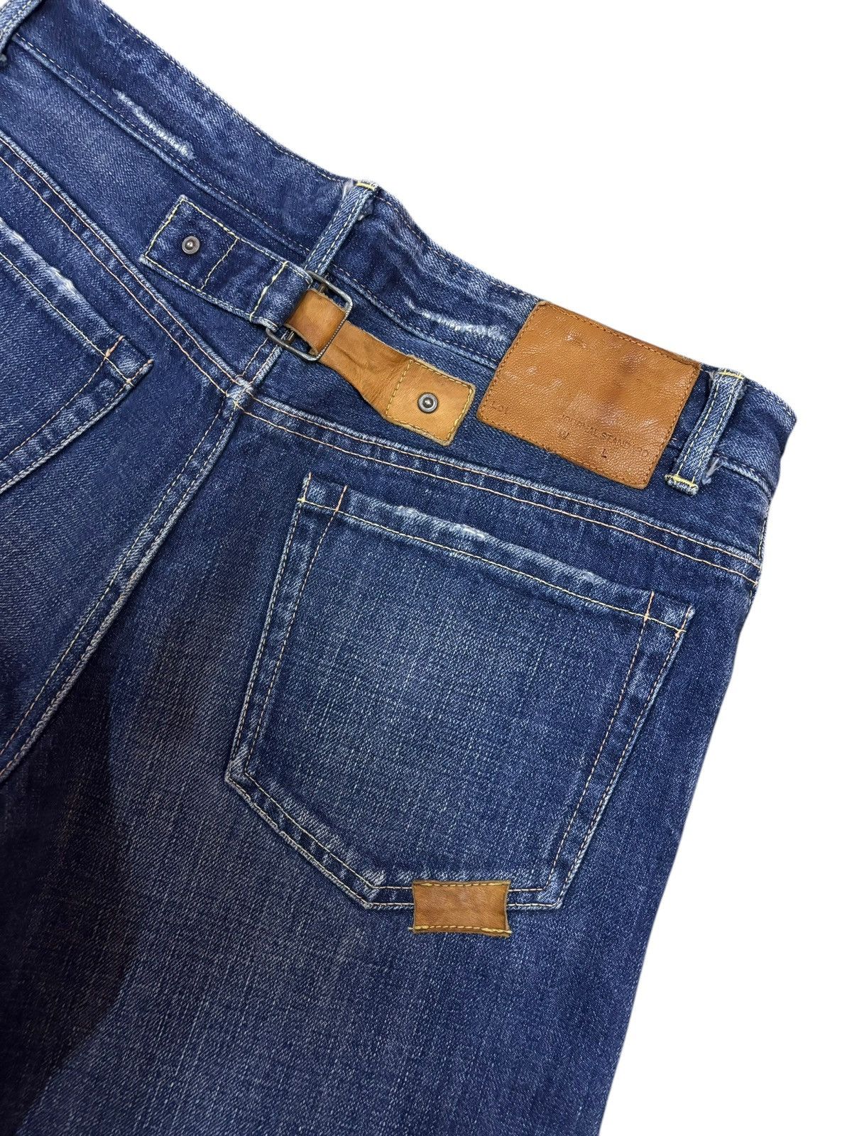 Journal Standard × Leather × Seditionaries Vintage Journal Standard Leather Buckle Faded Washed Jeans Size US 32 / EU 48 - 5 Thumbnail