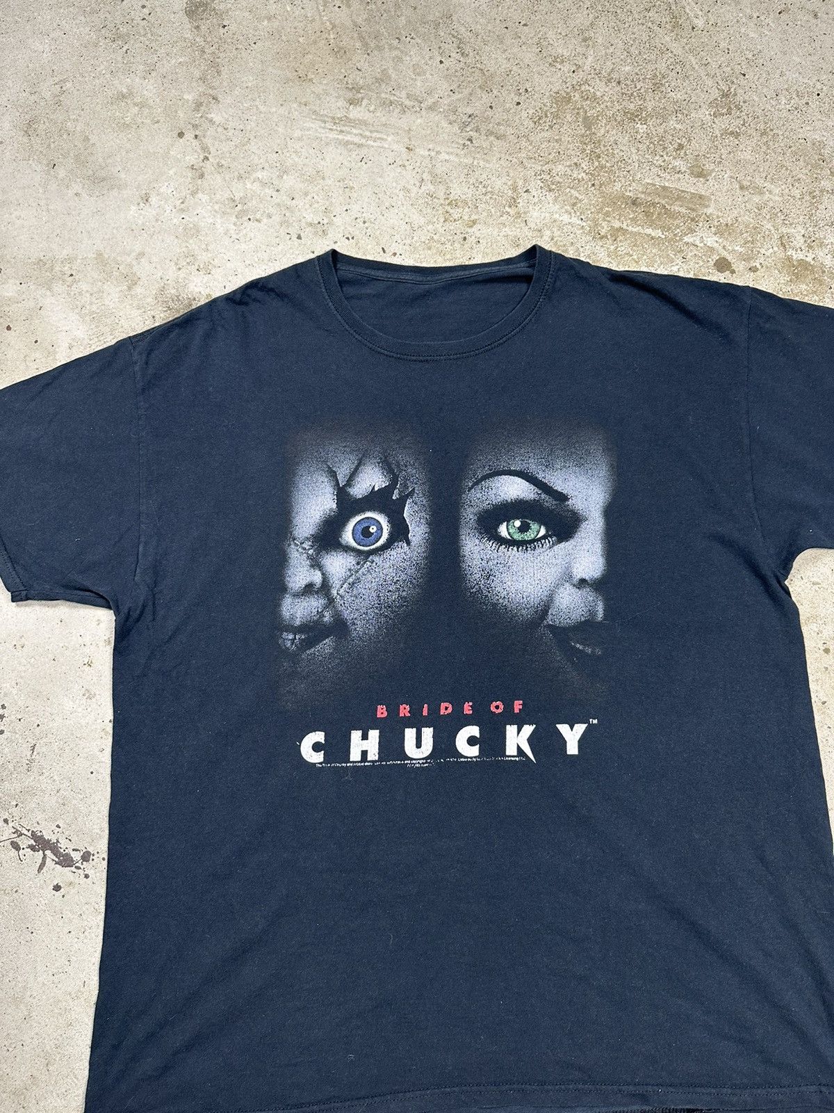 Other ‼️ Vintage Bride of Chucky Black Promo Tee T Shirt Movie Size US L / EU 52-54 / 3 - 6 Thumbnail