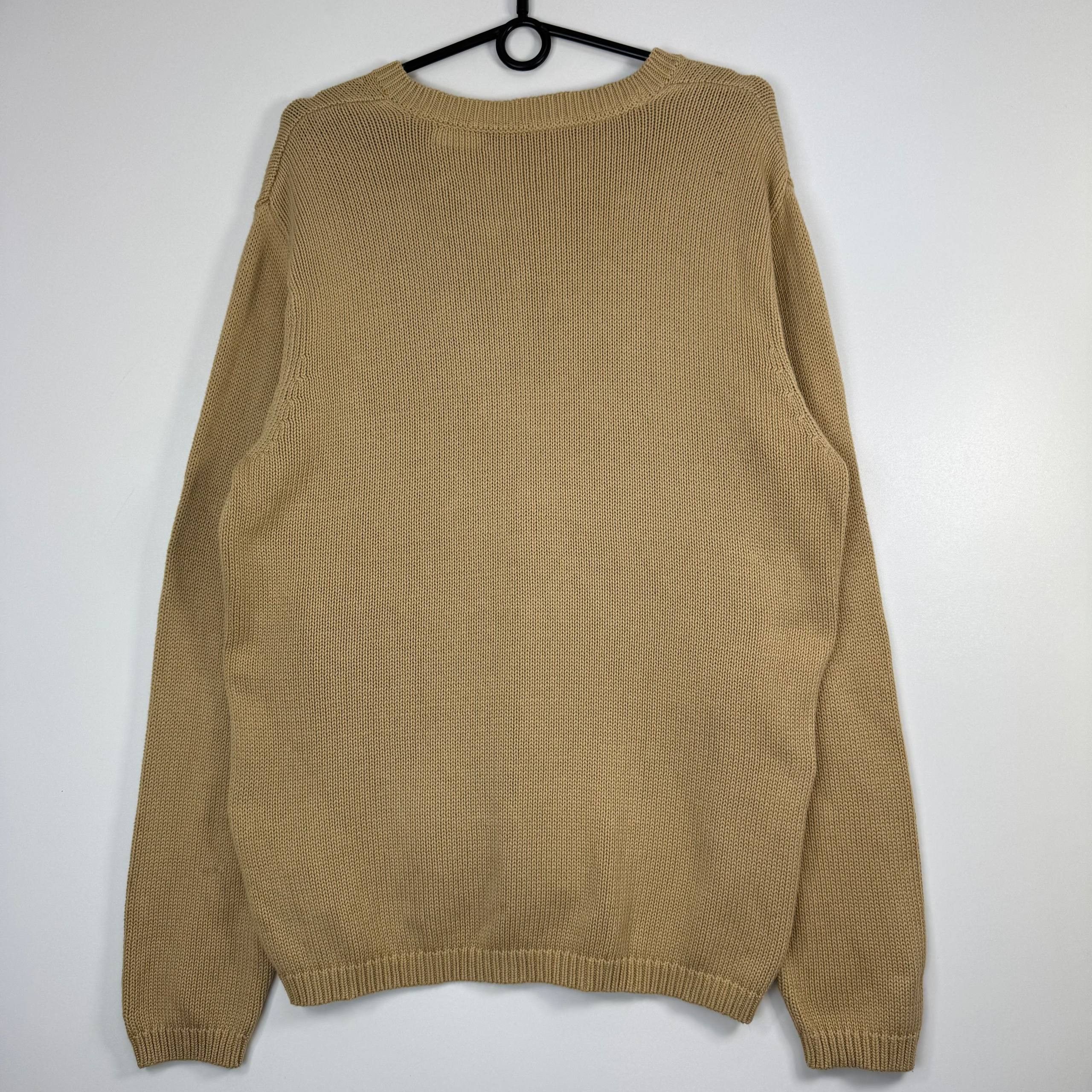 Tommy Hilfiger Tommy Hilfiger Knit V-Neck Sweater Beige Mens Size L Size US L / EU 52-54 / 3 - 10 Thumbnail