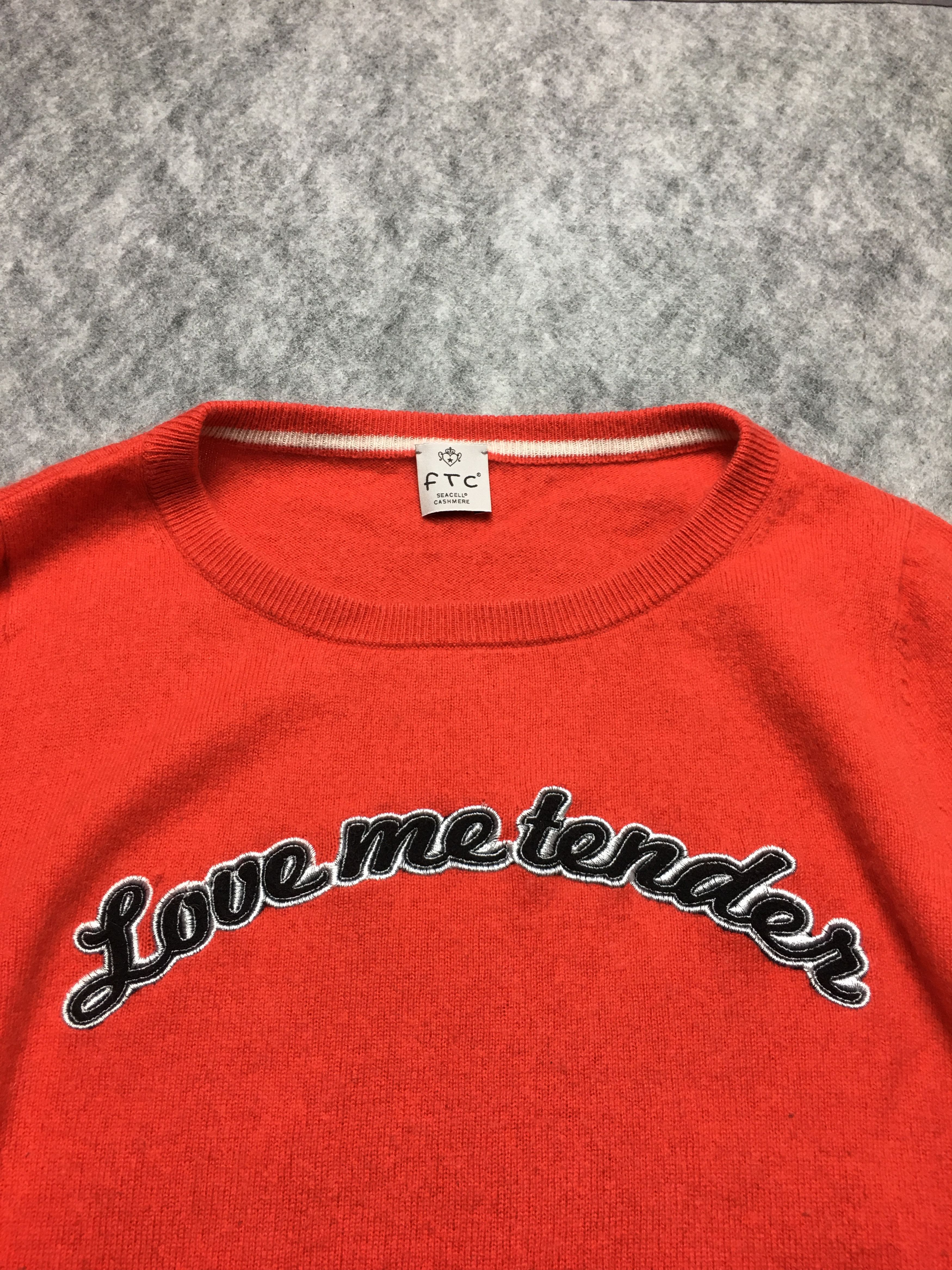 FTC FTC Seacell Cashmere Red Sweater "Love me tender" Size M / US 6-8 / IT 42-44 - 6 Thumbnail