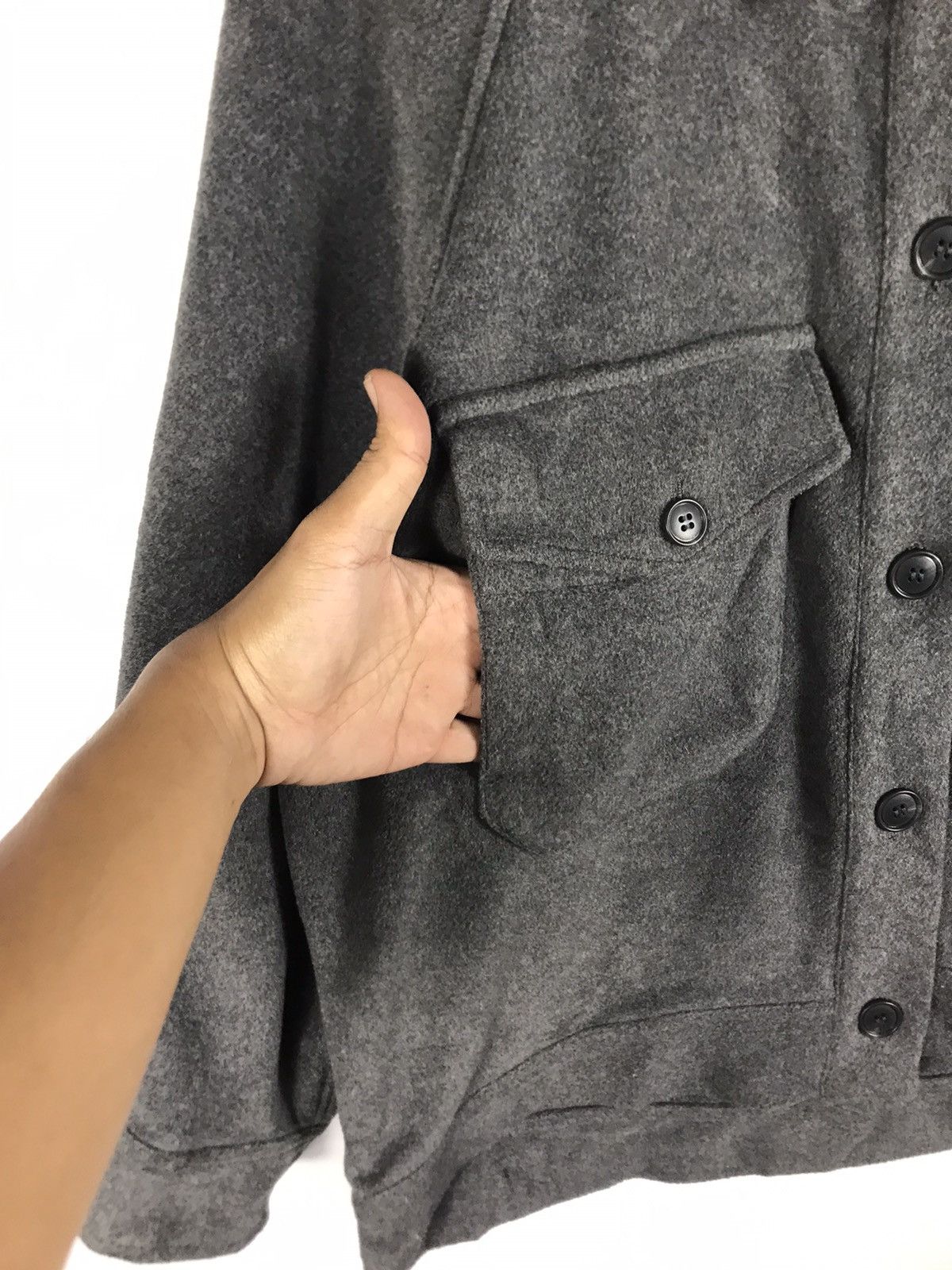 Japanese Brand × Uniqlo 🔥Uniqlo:C Winter Wool Button Chore Style Jacket Size US L / EU 52-54 / 3 - 6 Thumbnail