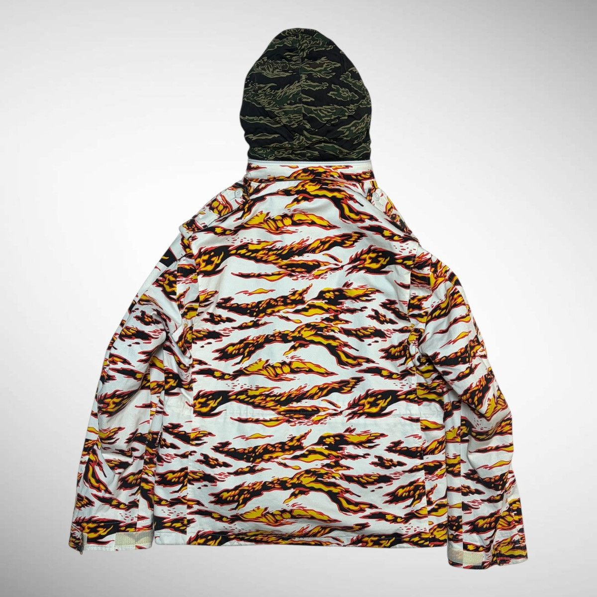 PHENOMENON Phenomenon 2007AW Flame Tiger Camo M-65 Field Jacket Size US XXL / EU 58 / 5 - 3 Thumbnail