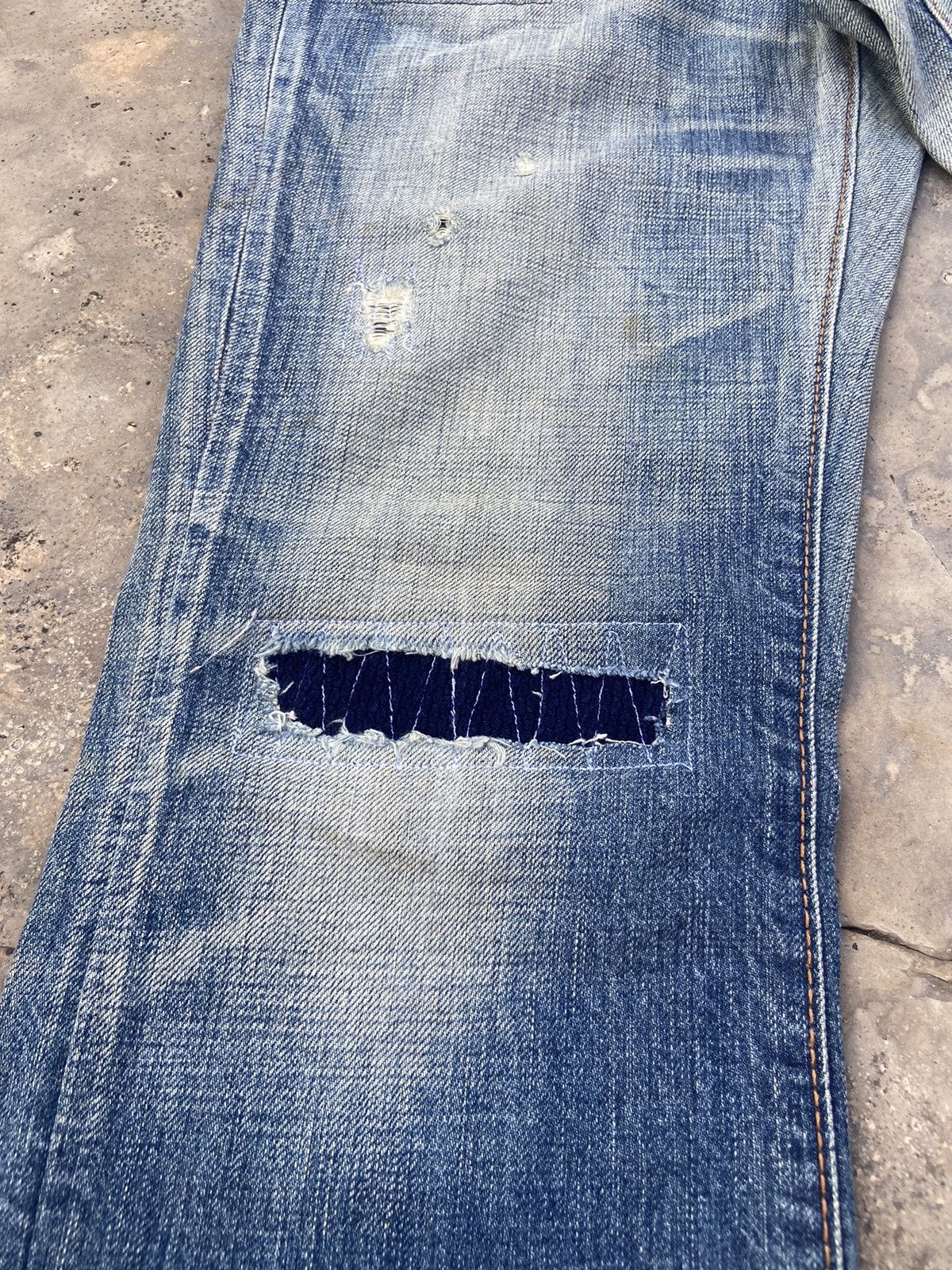 Edwin VINTAGE DISTRESSED EDWIN REWORK PANT Size US 30 / EU 46 - 3 Thumbnail