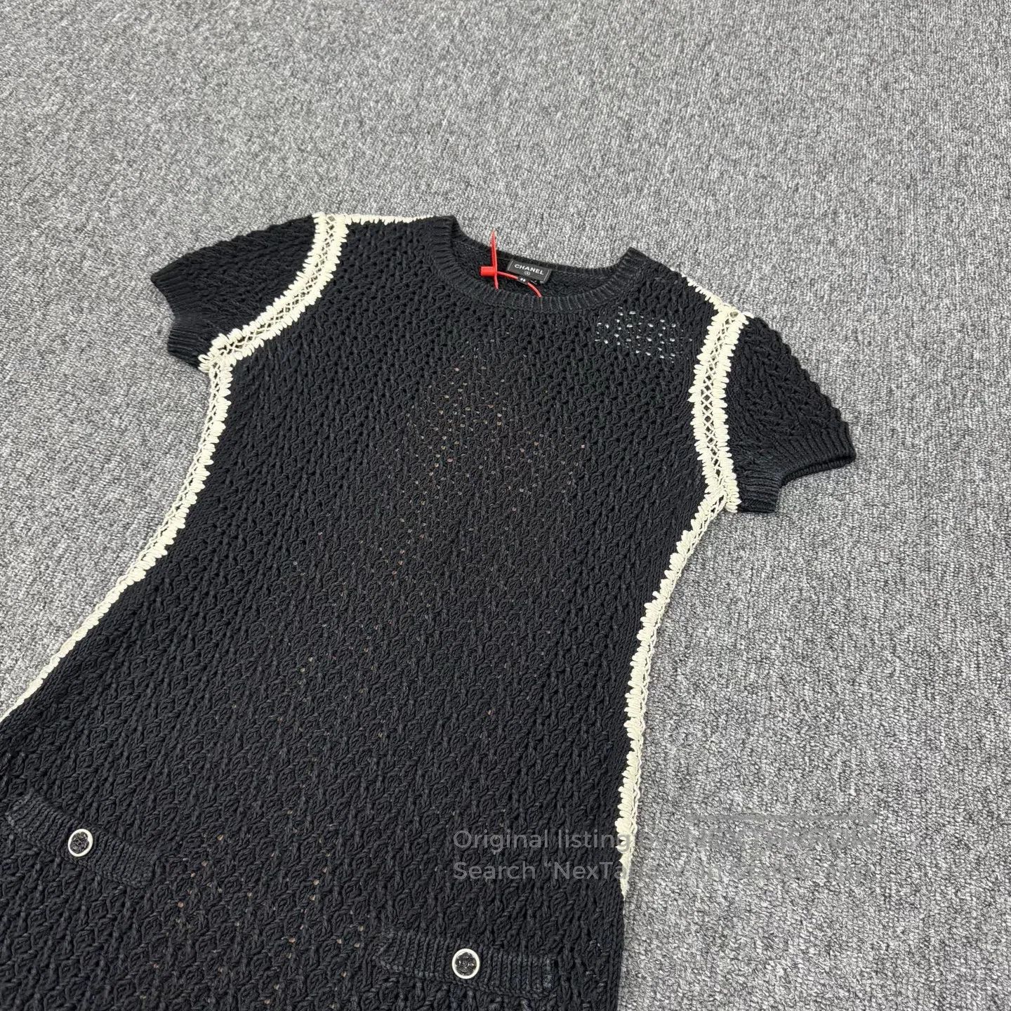 Chanel Chanel Black and white color combination A tailored knitte Size M / US 6-8 / IT 42-44 - 4 Thumbnail