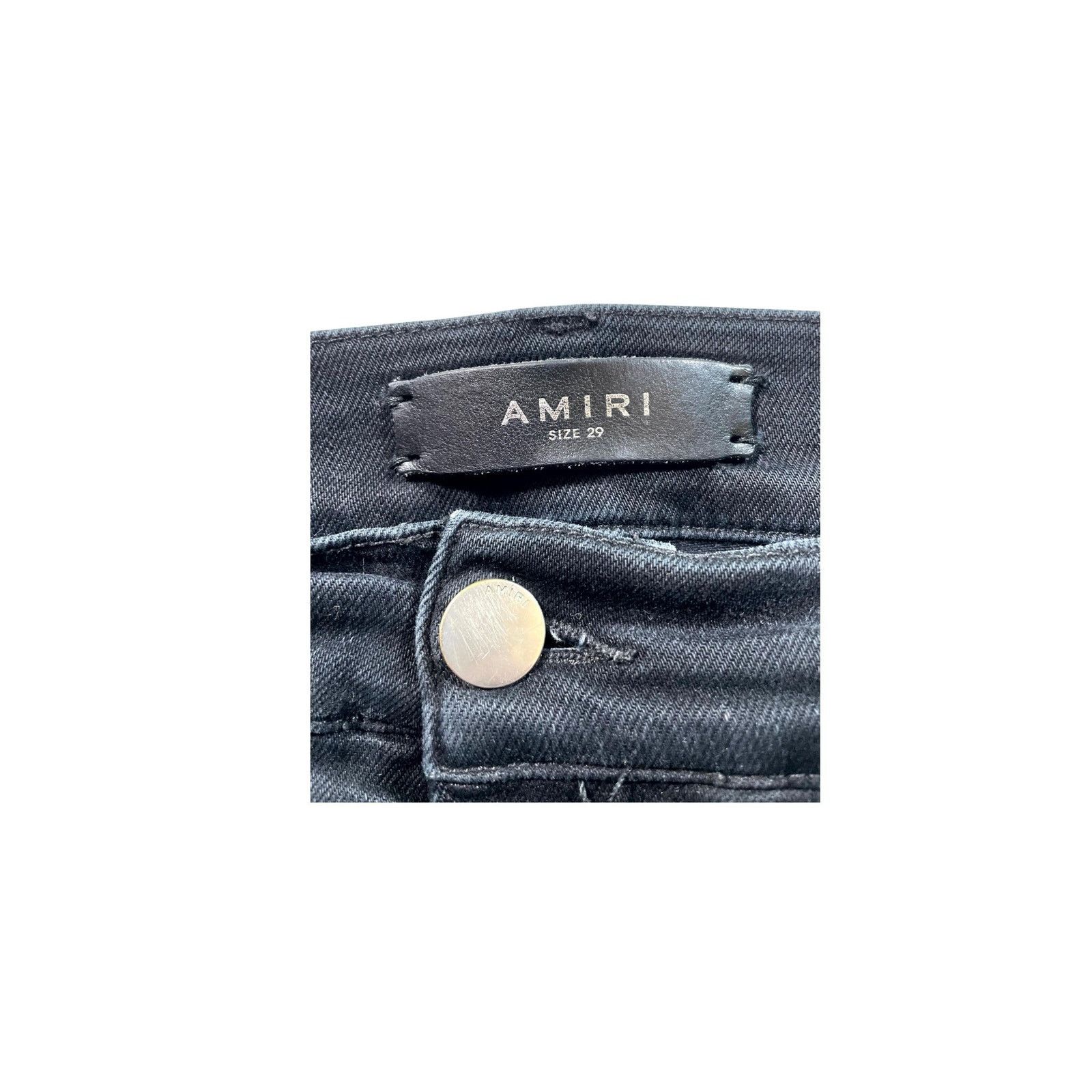 Amiri Amiri "MX1 Crackle" Black & Pink Jeans Size US 29 - 6 Thumbnail