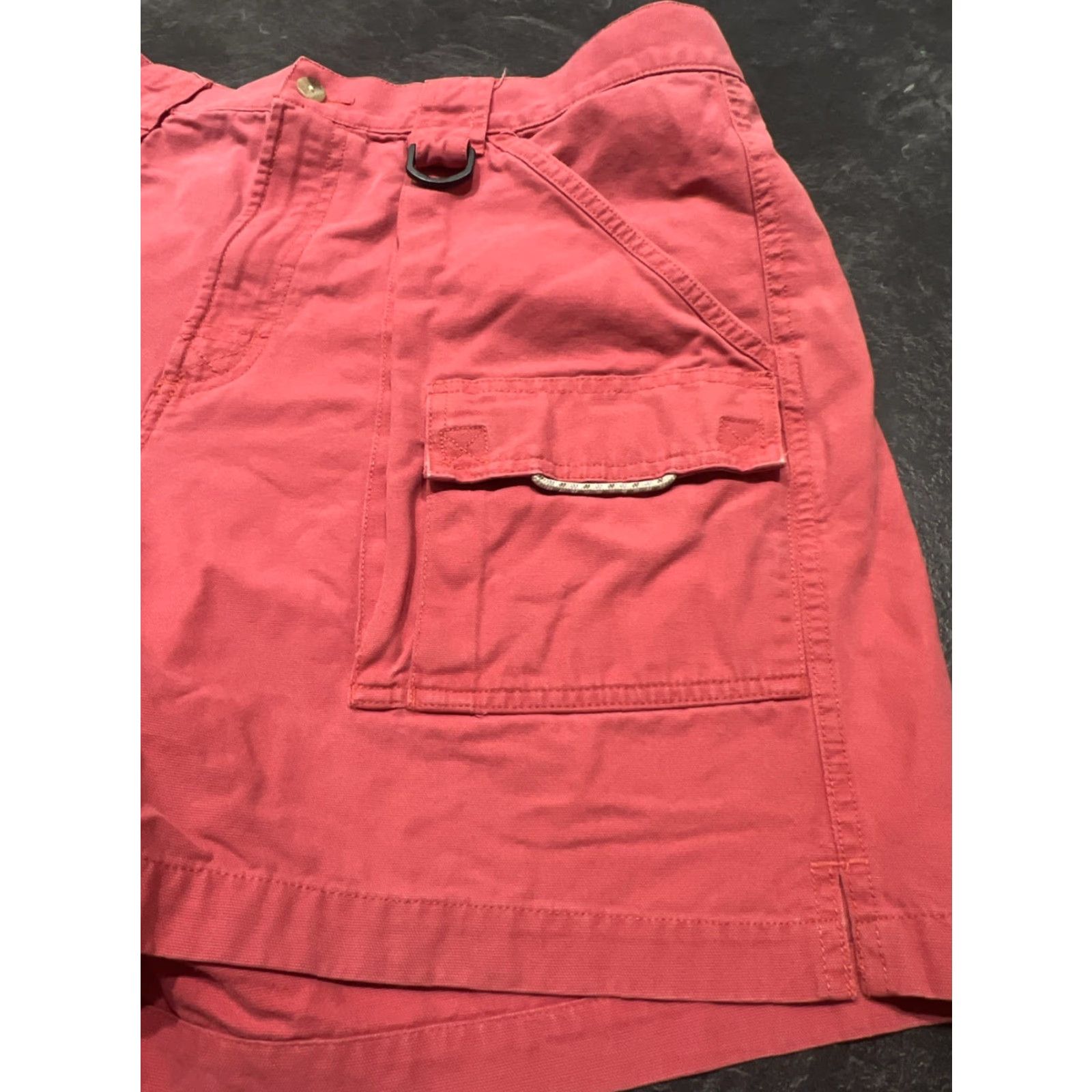 Vintage Columbia PFG Swim Trunks Mens L Red 7L Salmon Light Red Omni-Shade Fishing Short Trunks Men Swim Bottoms Size US 33 - 2 Thumbnail