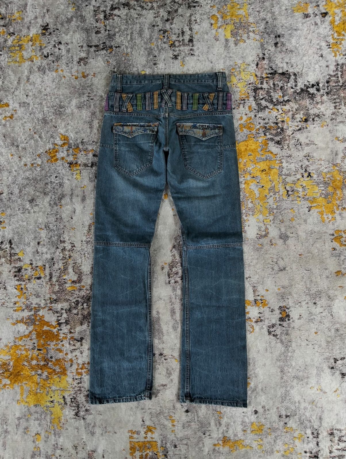 Japanese Brand double focus double waist Jeans Size US 31 - 4 Thumbnail