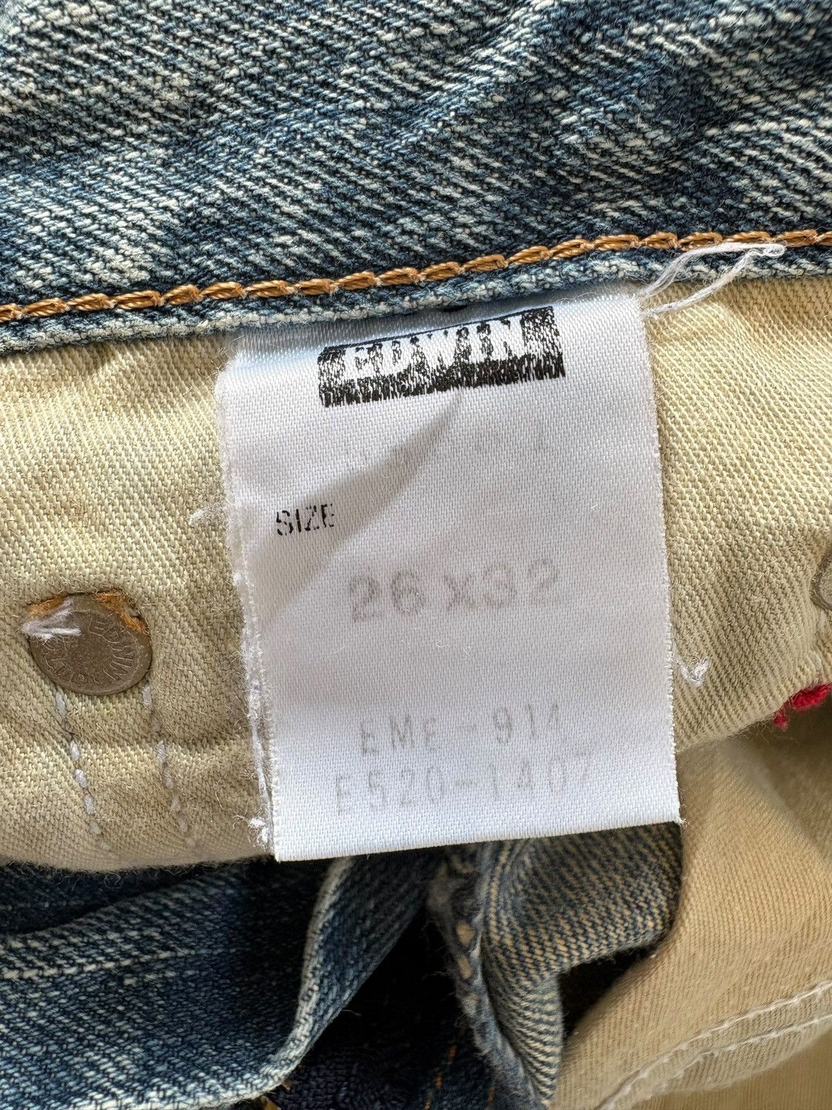 Edwin Vintage Japanese Edwin 503 Light Wash Distress Flare Jeans Size 27" / US 4 / IT 40 - 6 Thumbnail