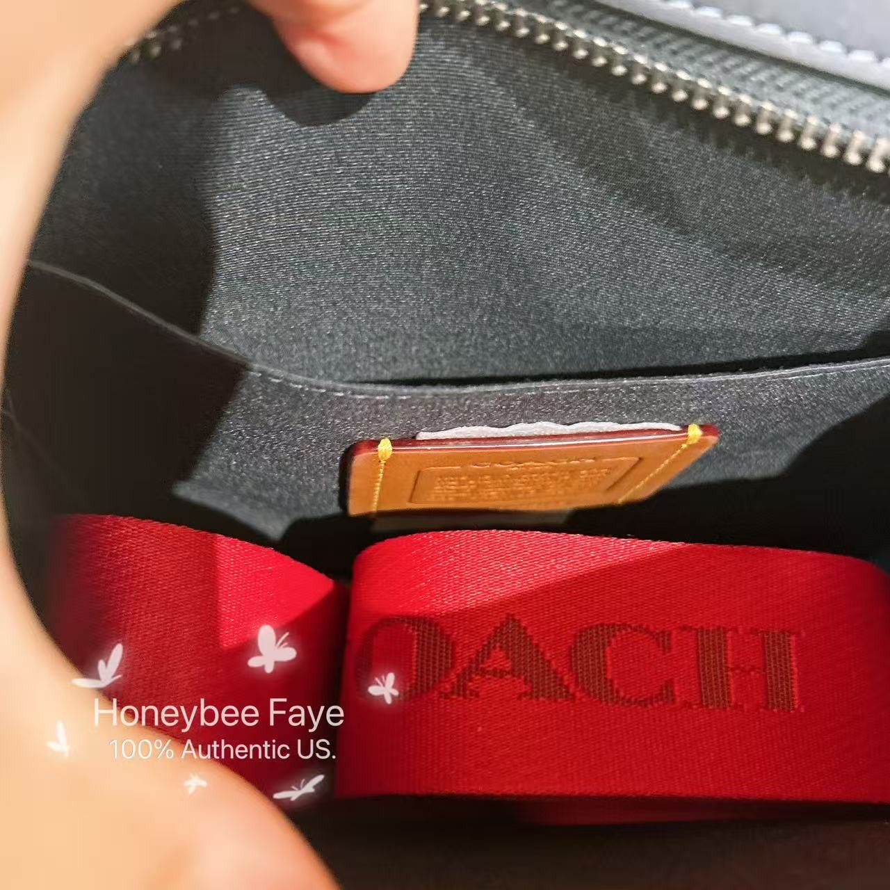 Coach Dylan Tote Bag In Signature Canvas With Varsity Stripe CBI38 Size ONE SIZE - 6 Thumbnail