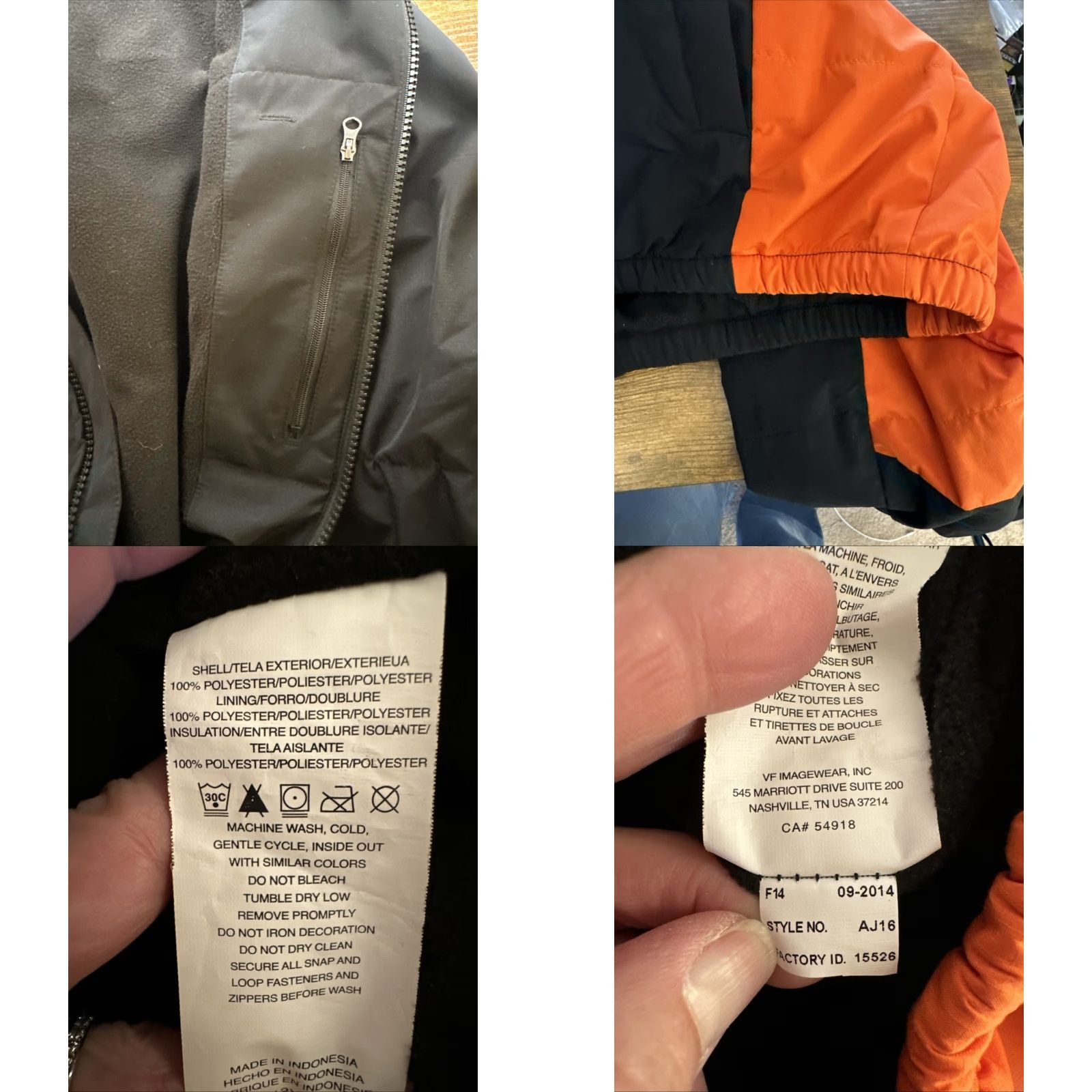 VINTAGE Baltimore Orioles Majestic Jacket Mens 2XL Black Orange Puffer Coat Full Zip MLB