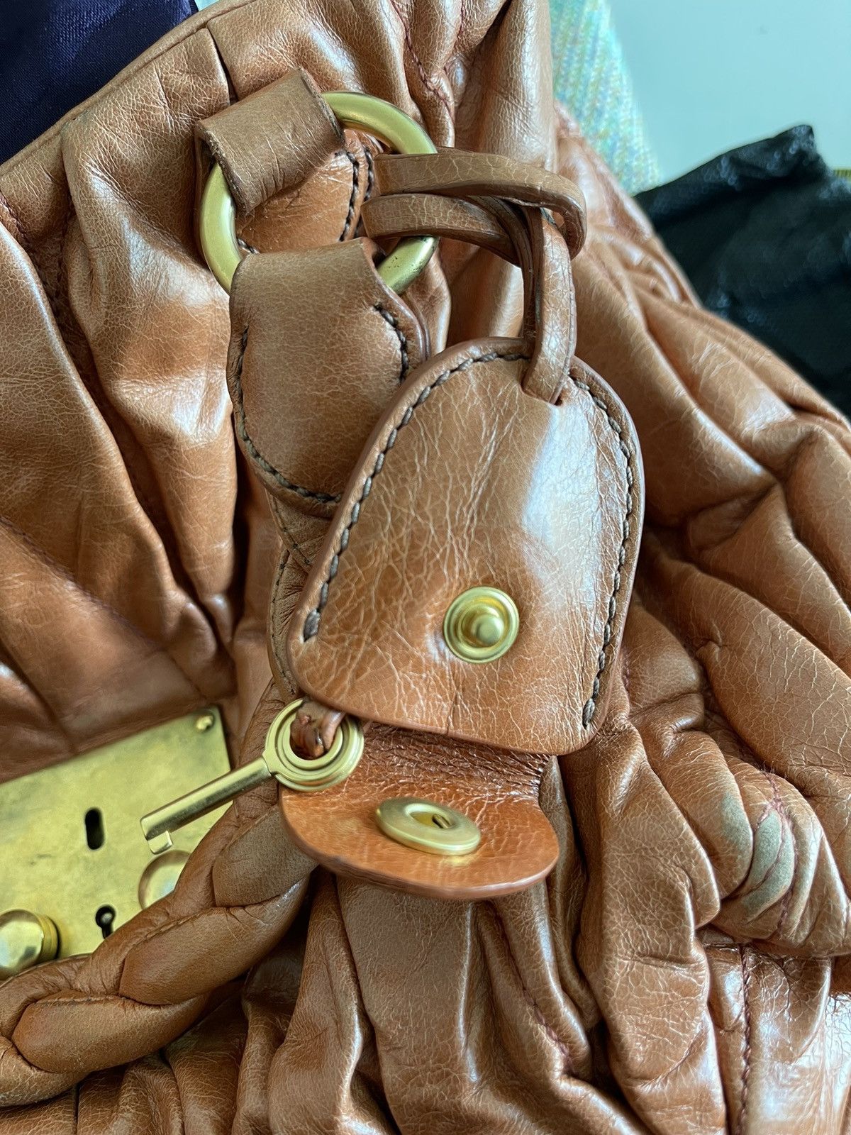 Miu Miu Miu Miu Bag Hand Bag Peach Size ONE SIZE - 10 Thumbnail