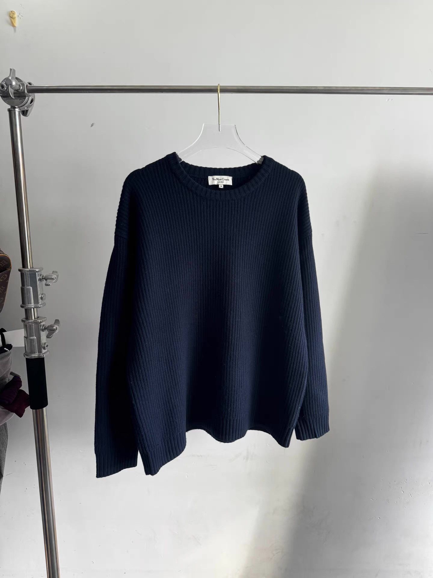 YMC YMC You Must Create Navy Melange Thick Wool Sweater Q17 Size US M / EU 48-50 / 2 - 1 Thumbnail