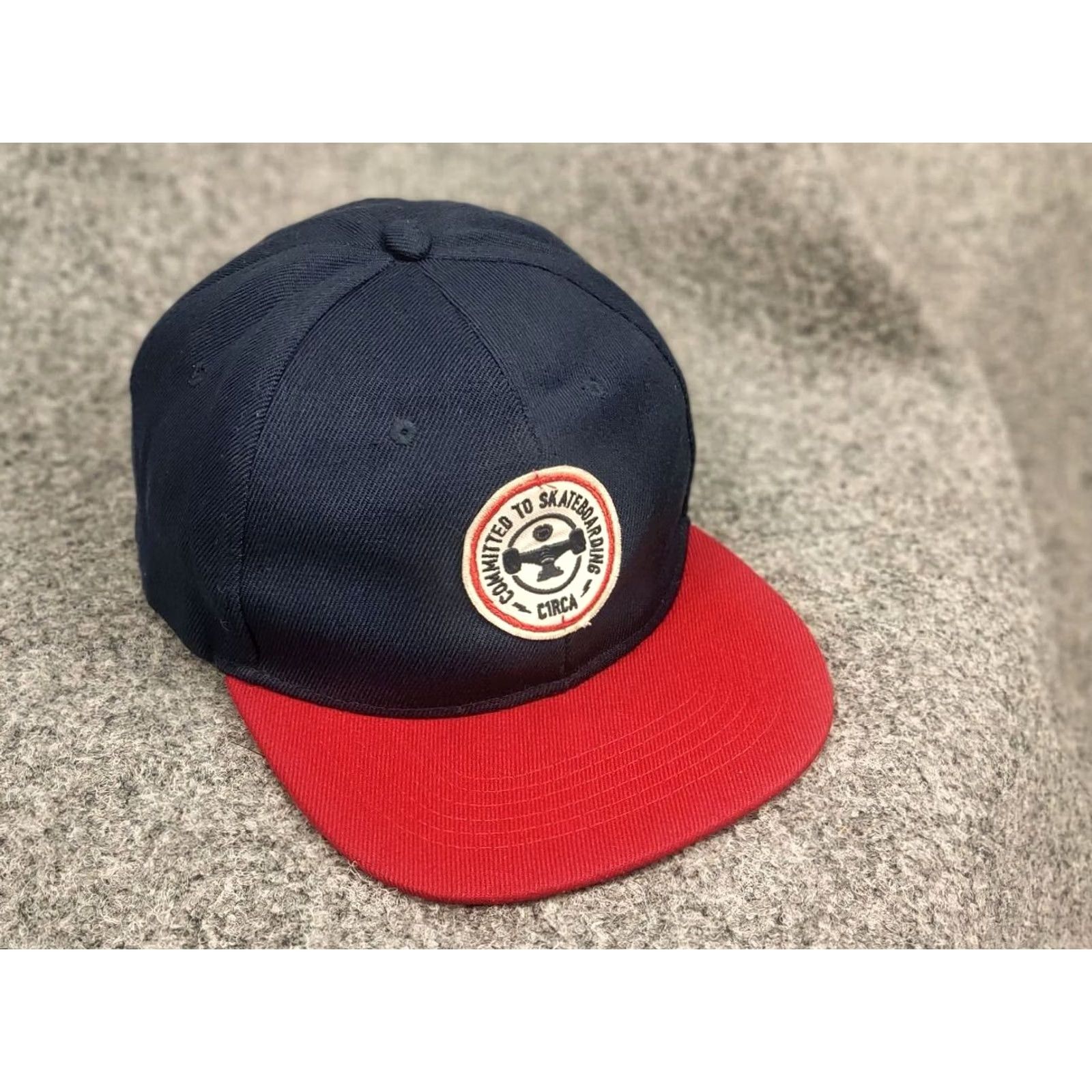 Vintage VINTAGE Circa C1RCA Patch Hat Snapback Navy Red One Size Red 90s Sports Mens Size ONE SIZE - 4 Thumbnail