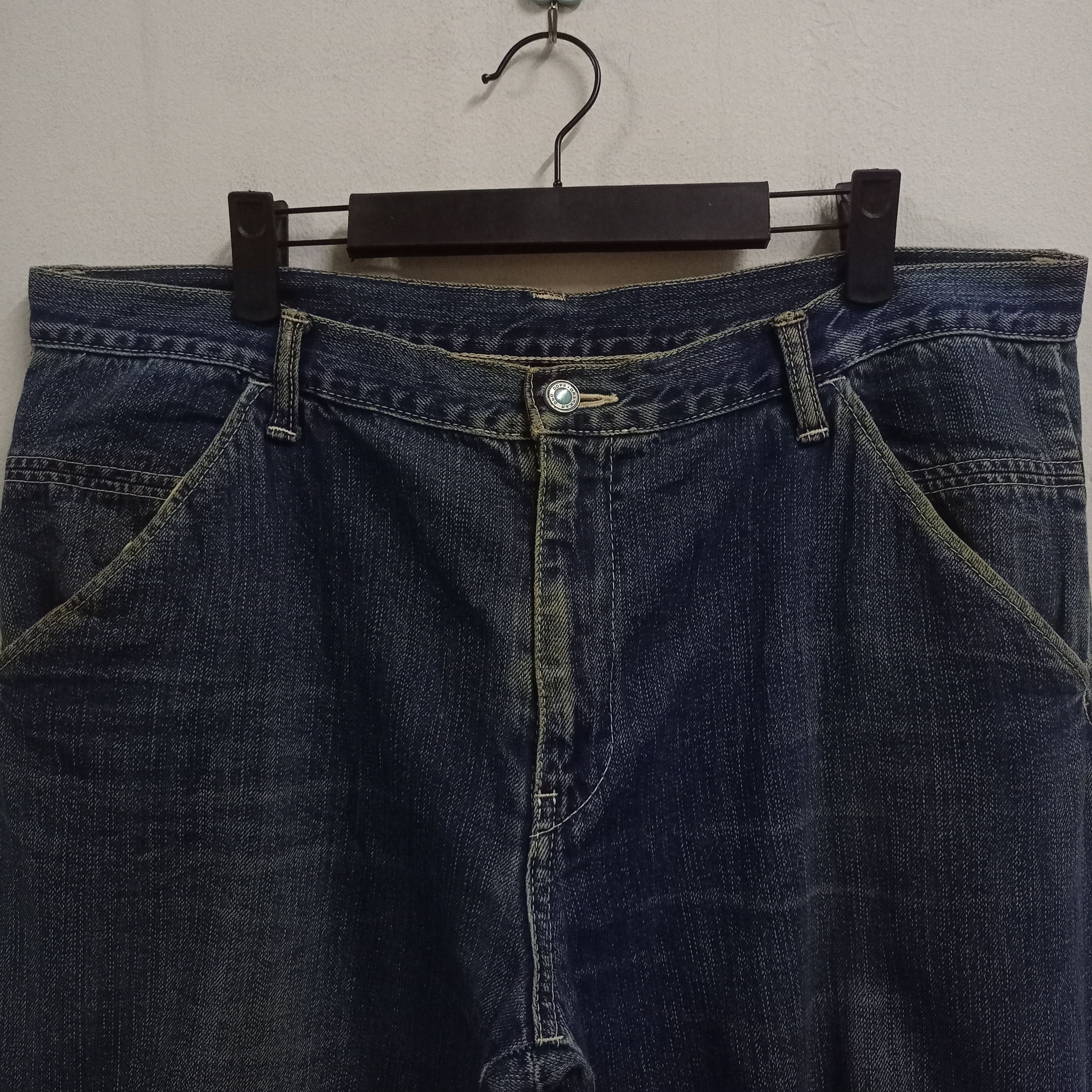 Japanese Brand Vintage Japanese Brand Mud Wash Flare Denim Baggy Jeans Size US 37 - 4 Thumbnail