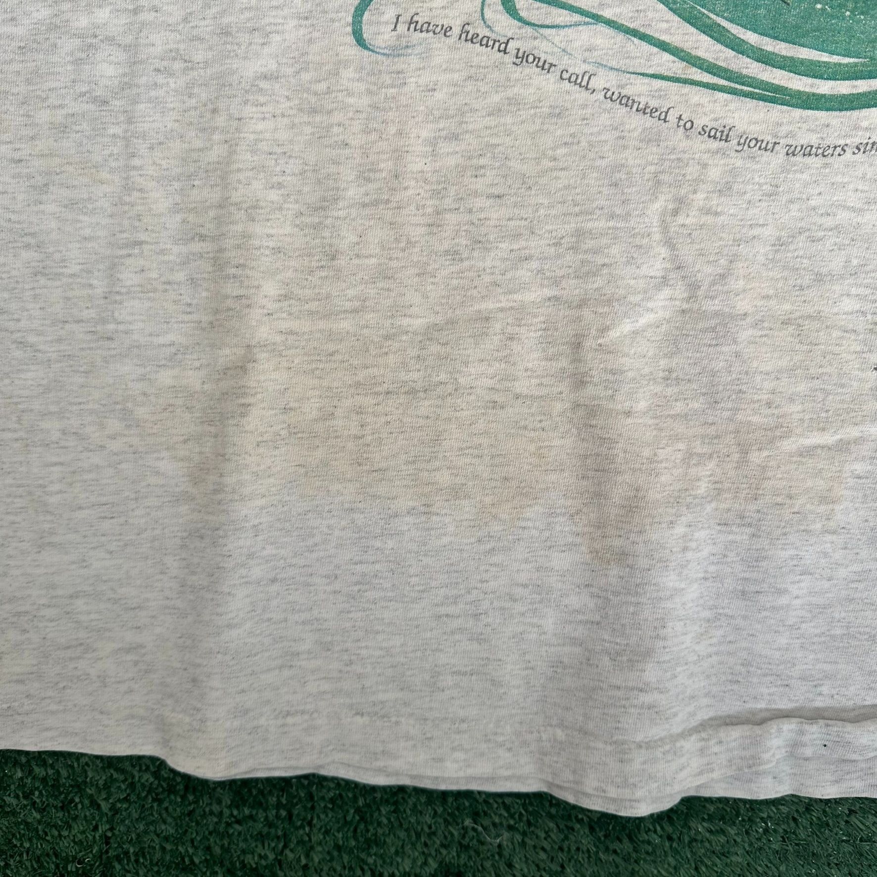 Vintage Vintage 90s Jimmy Buffett Mother Ocean T-Shirt Pirate Nautic Size US XL / EU 56 / 4 - 12 Thumbnail