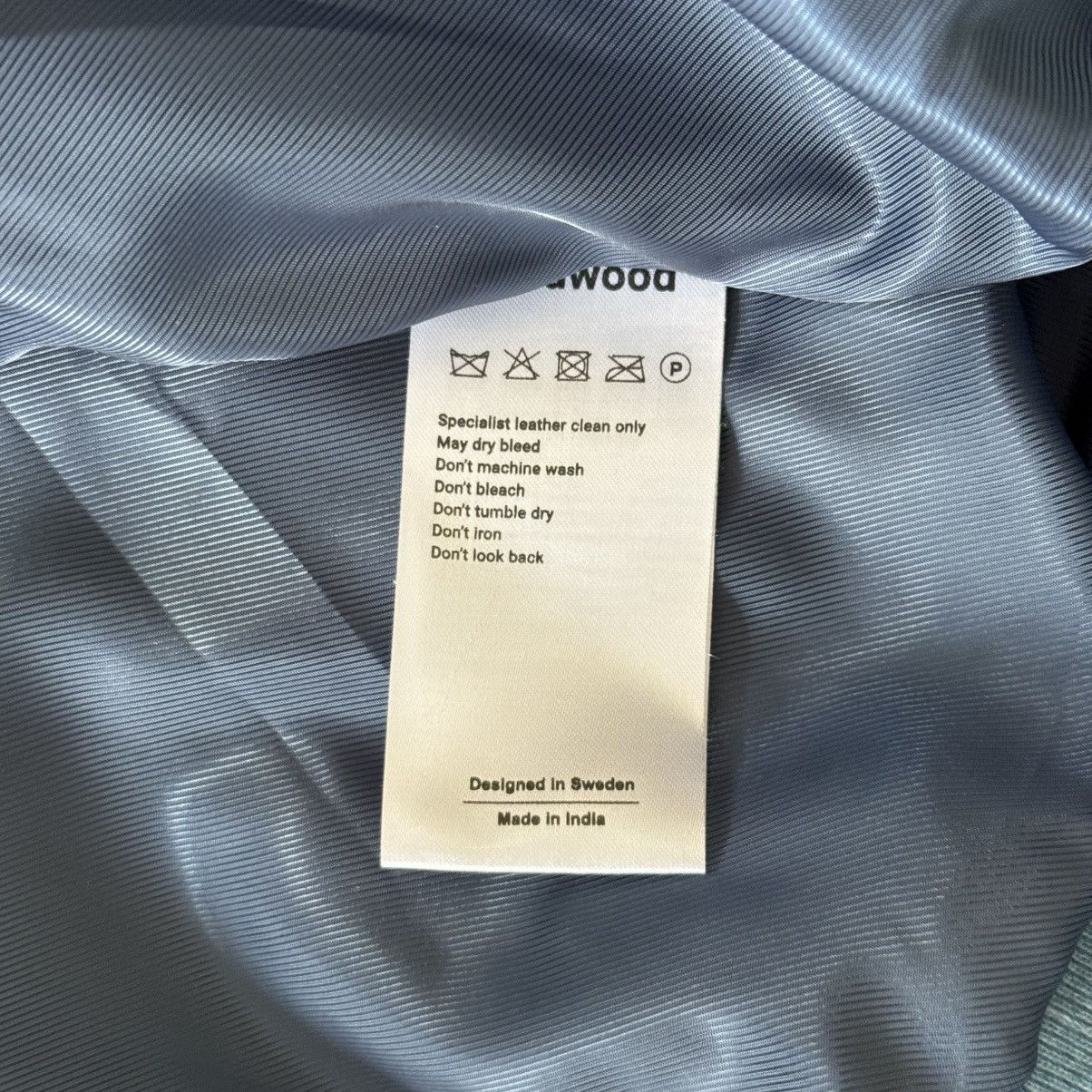 Deadwood Deadwood Coach Hand-dyed Blue Lambskin Leather Jacket Size US S / EU 44-46 / 1 - 6 Thumbnail