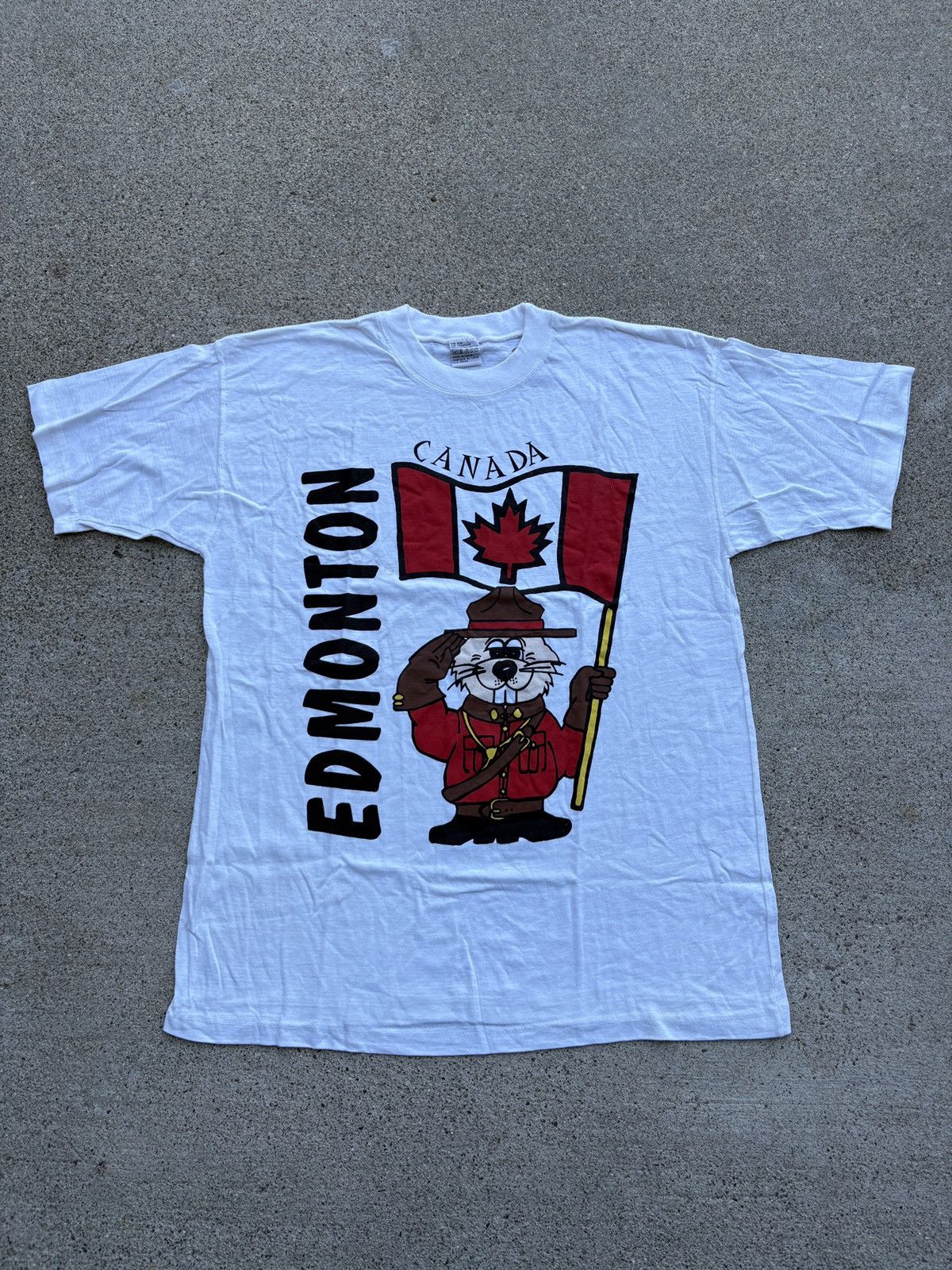 Roots Vintage 1980s “Edmonton, Canada” Beaver T-Shirt Size XL Size US L / EU 52-54 / 3 - 1 Thumbnail