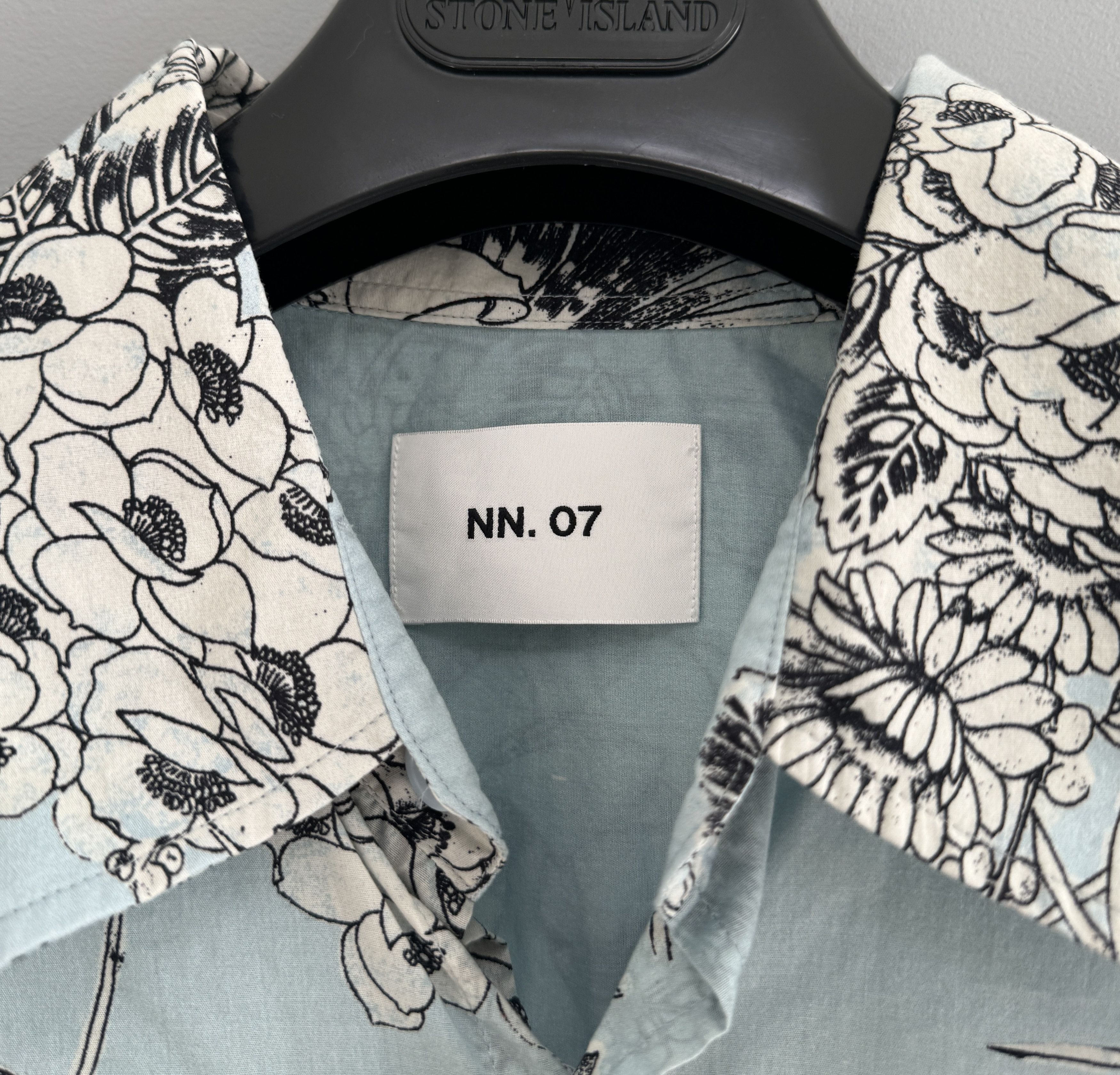 NN07 NN07 Quinsy Printed Shirt Men's Floral Blue Size L Size US L / EU 52-54 / 3 - 7 Thumbnail