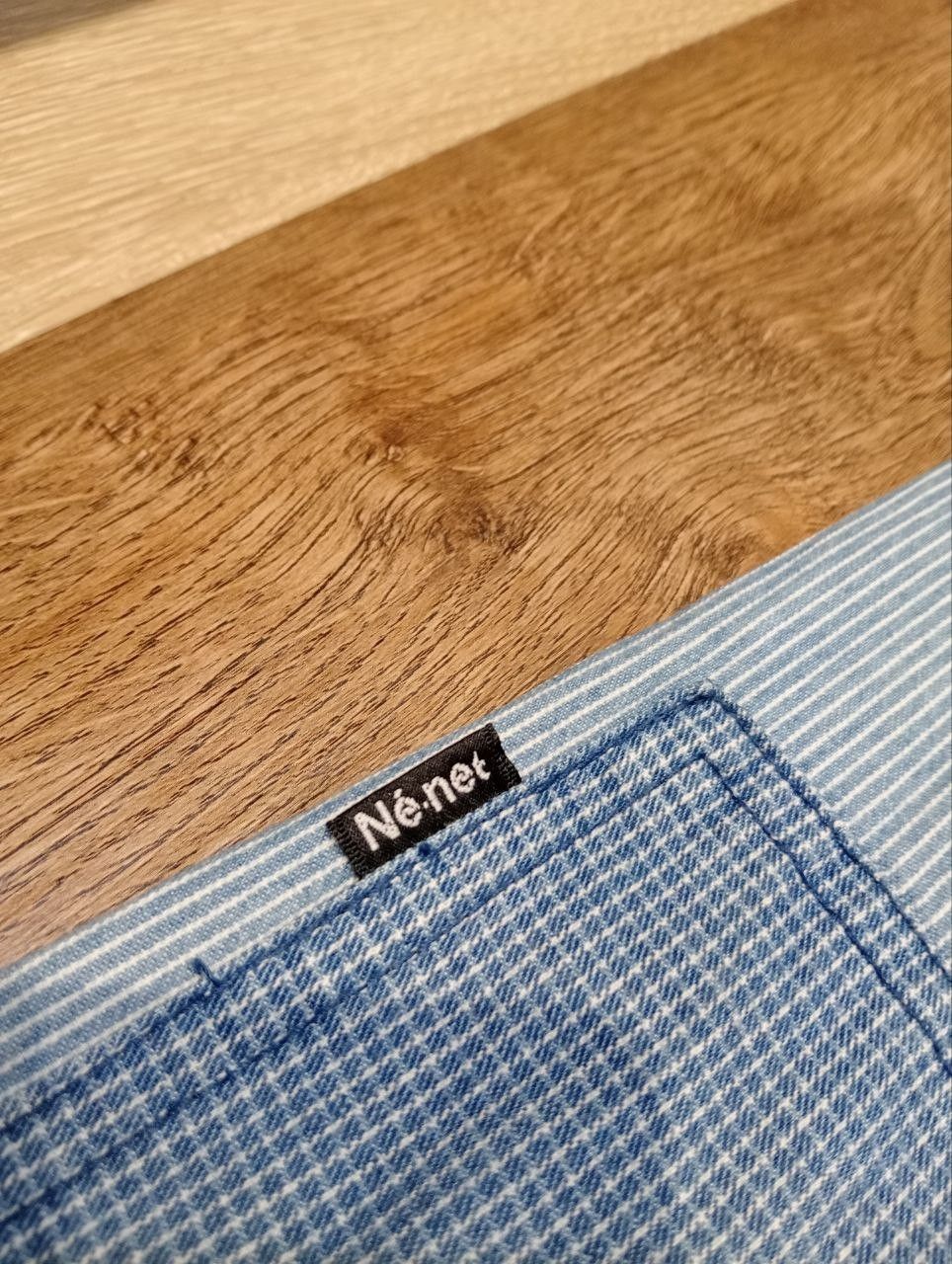 Issey Miyake NE-NET ISSEY MIYAKE PATCHWORK DENIM SHIRT Size US L / EU 52-54 / 3 - 11 Thumbnail