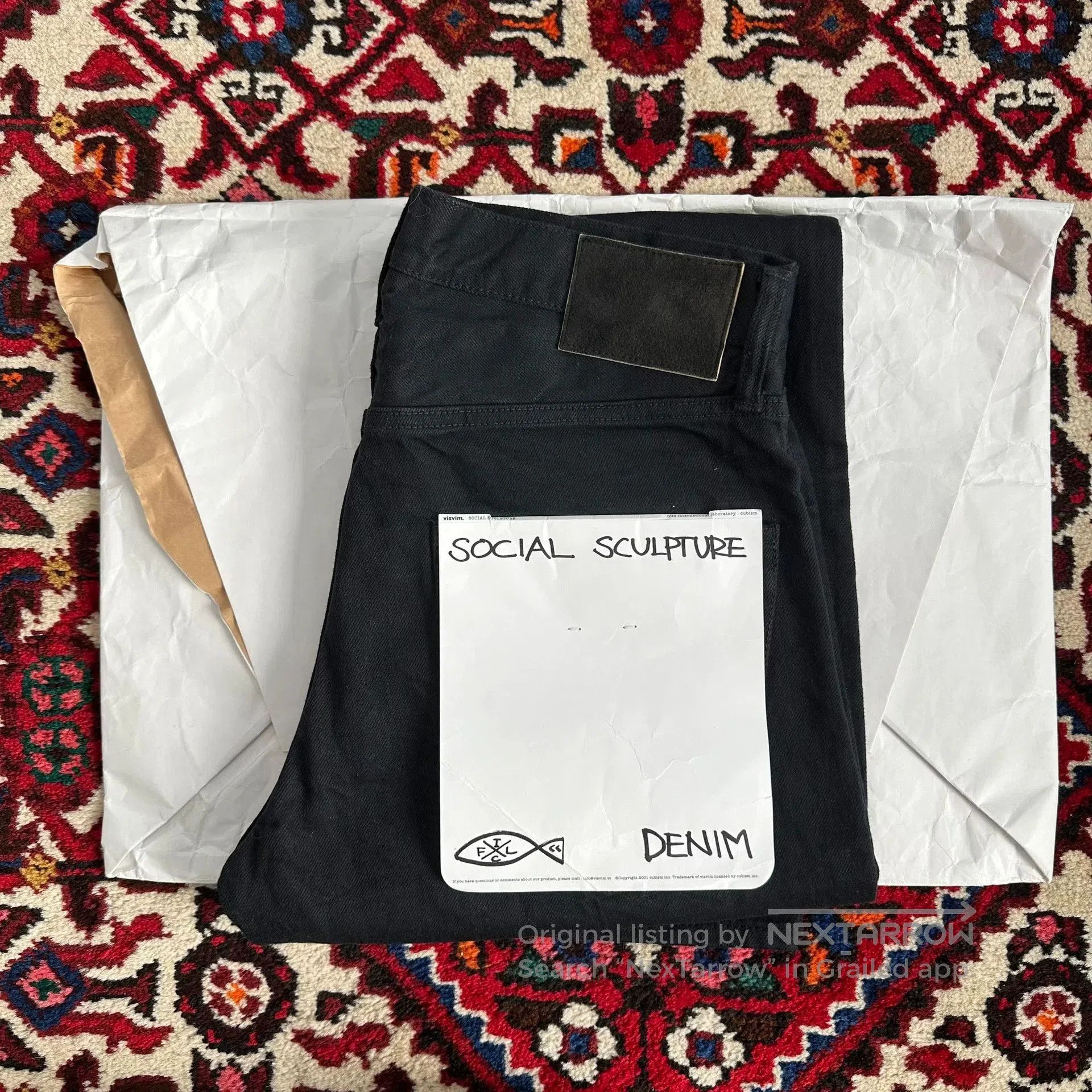 Visvim visvim black denim pants W32 L3. Size US 32 / EU 48 - 1 Thumbnail