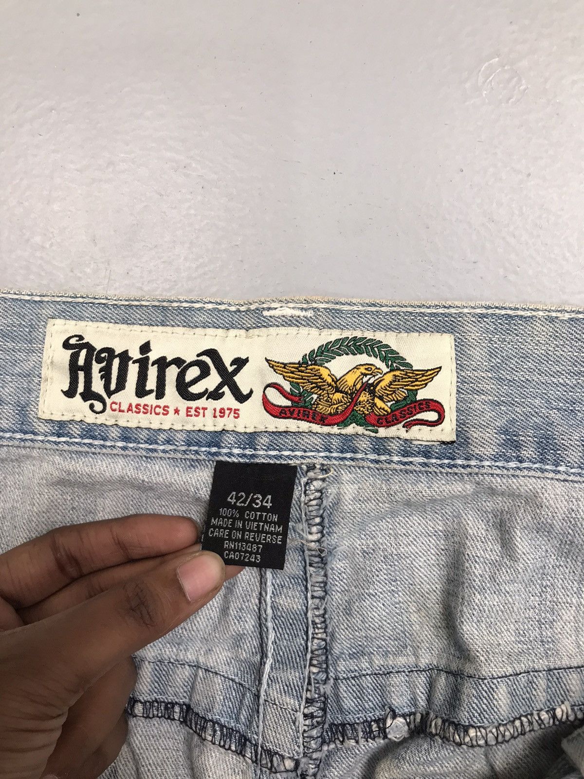 Avirex Vintage avirex faded denim Size US 42 / EU 58 - 7 Thumbnail