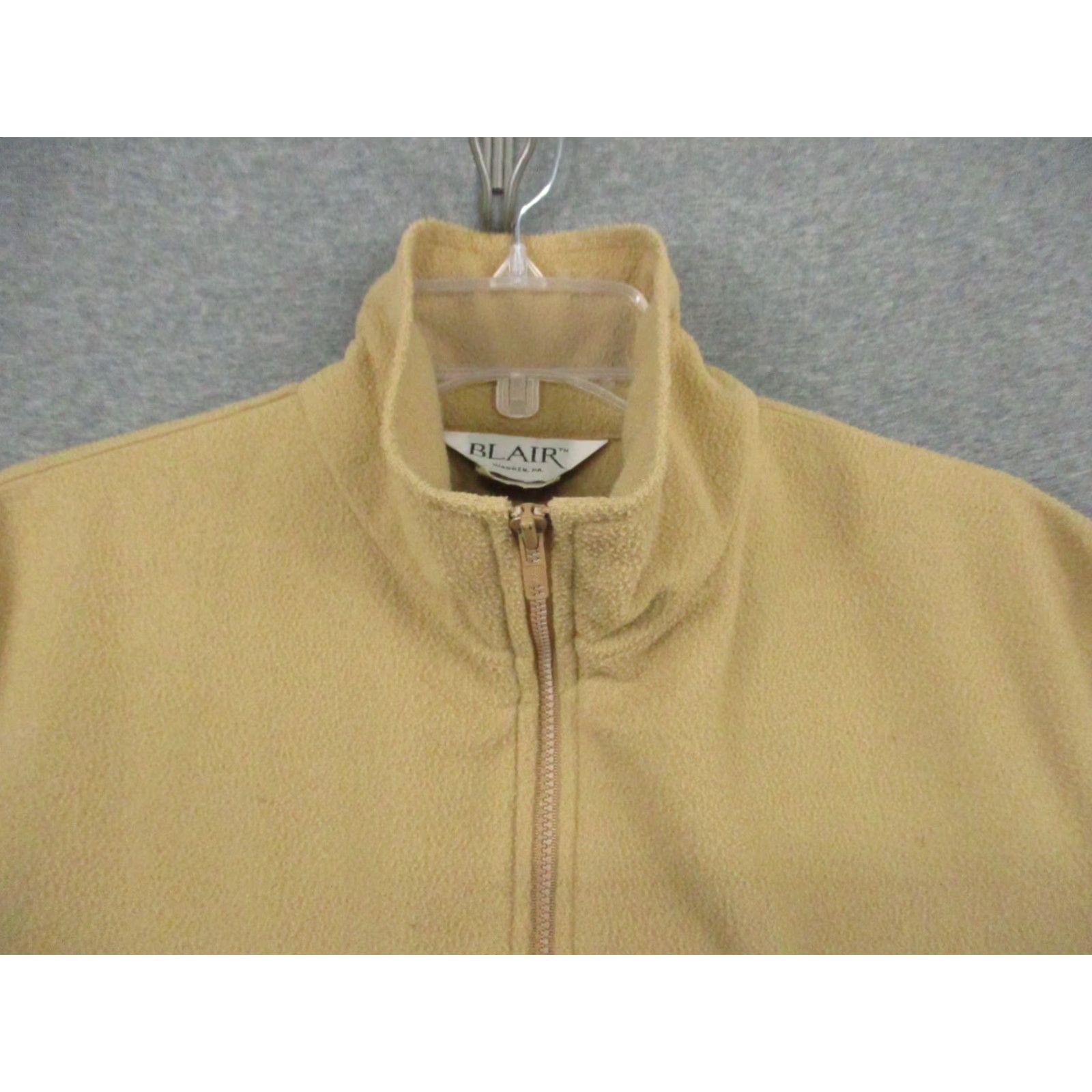 Blair VINTAGE Blair Jacket Women XL Fleece Brown Made in USA Pockets Full Zip USA Theme 90s? Size XL / US 12-14 / IT 48-50 - 5 Thumbnail