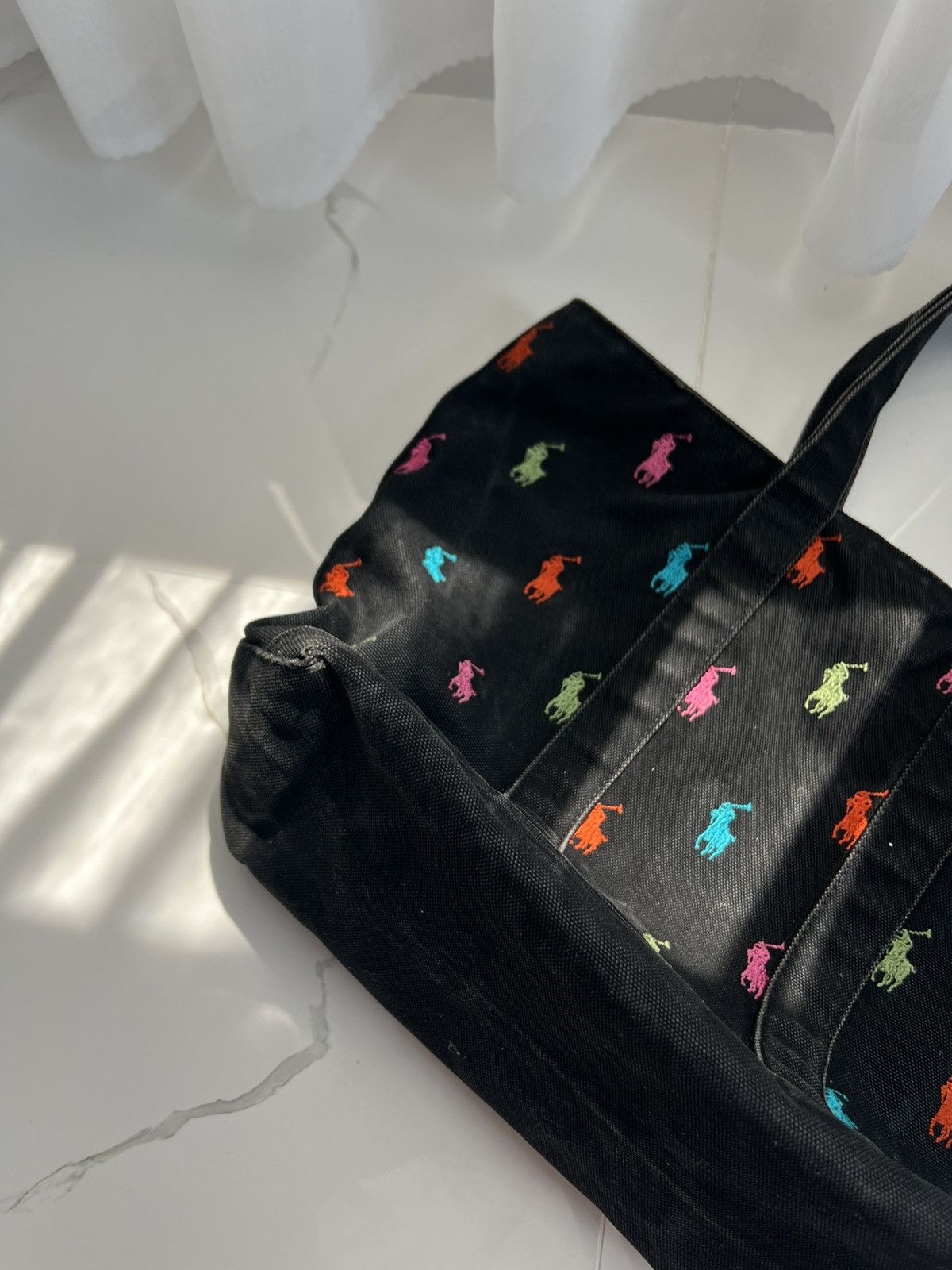 Ralph Lauren × Vintage 90’s RARE RALPH LAUREN MONOGRAM BAG RETRO Size ONE SIZE - 5 Thumbnail