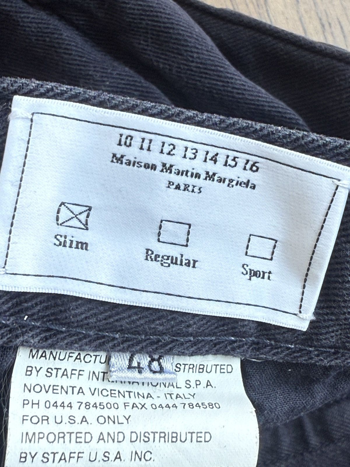 Maison Margiela Early Martin Margiela Line 10 Mens Blue Twill Slim Jeans Size US 33 - 11 Thumbnail