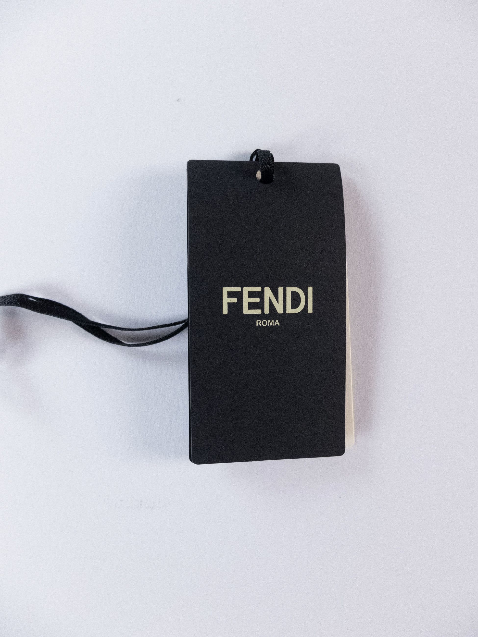 Fendi FENDI bag print brown silk Wrappy scarf authentic NWT Size ONE SIZE - 5 Thumbnail