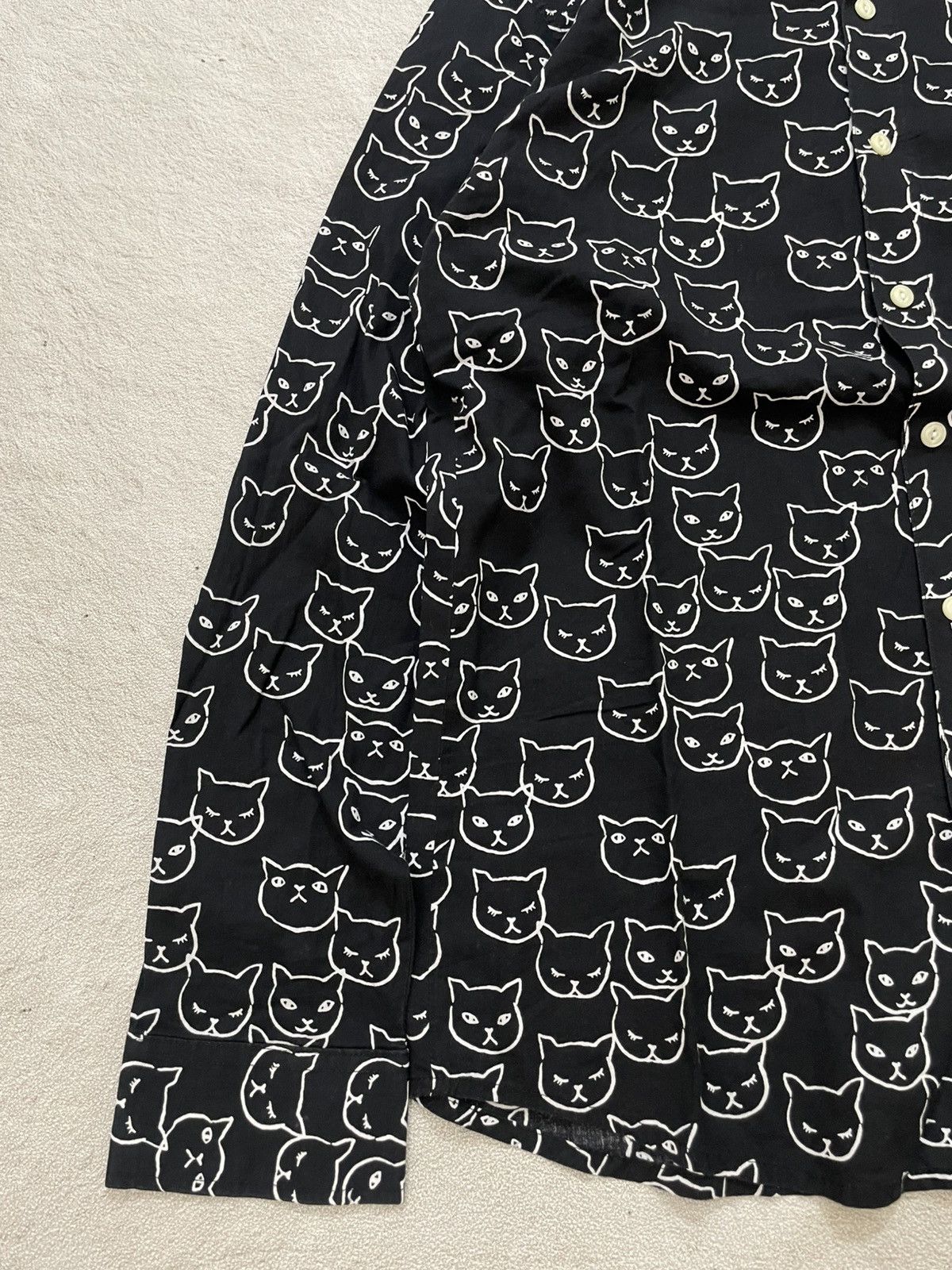 Givenchy Givenchy Archival Cat Print Shirt Black White Pattern Y2K Size US M / EU 48-50 / 2 - 3 Thumbnail
