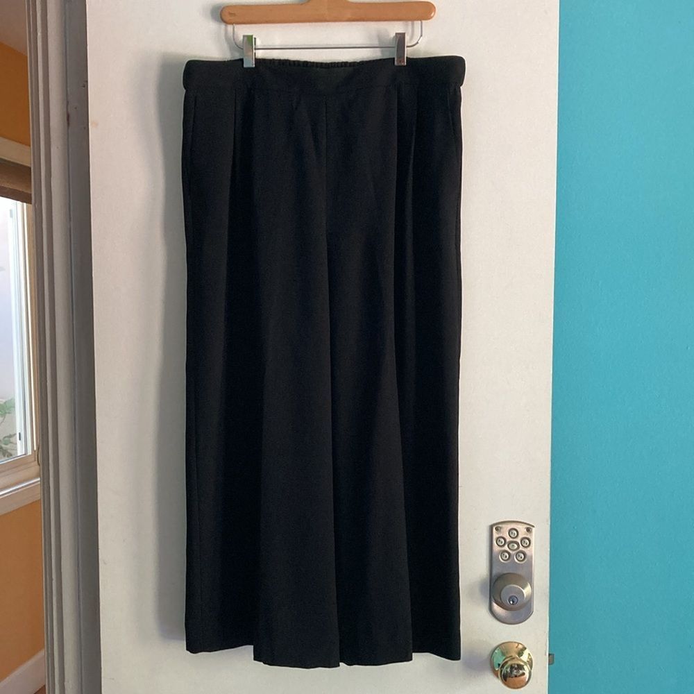 Other J Crew Womens Pull On Wide Leg Black Dress Pants Size 14 Tal Size 36" / US 14 / IT 50 - 6 Thumbnail