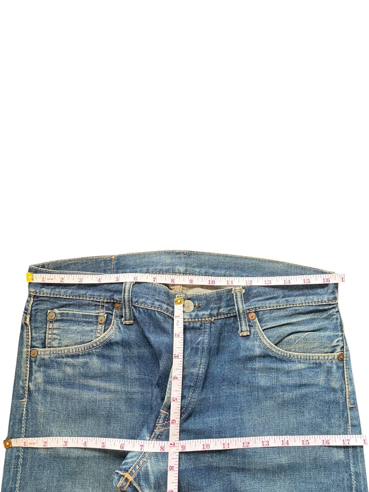 Johnbull Vintage Japanese Johnbull Blue Wash Selvedge Jeans Size US 33 - 6 Thumbnail