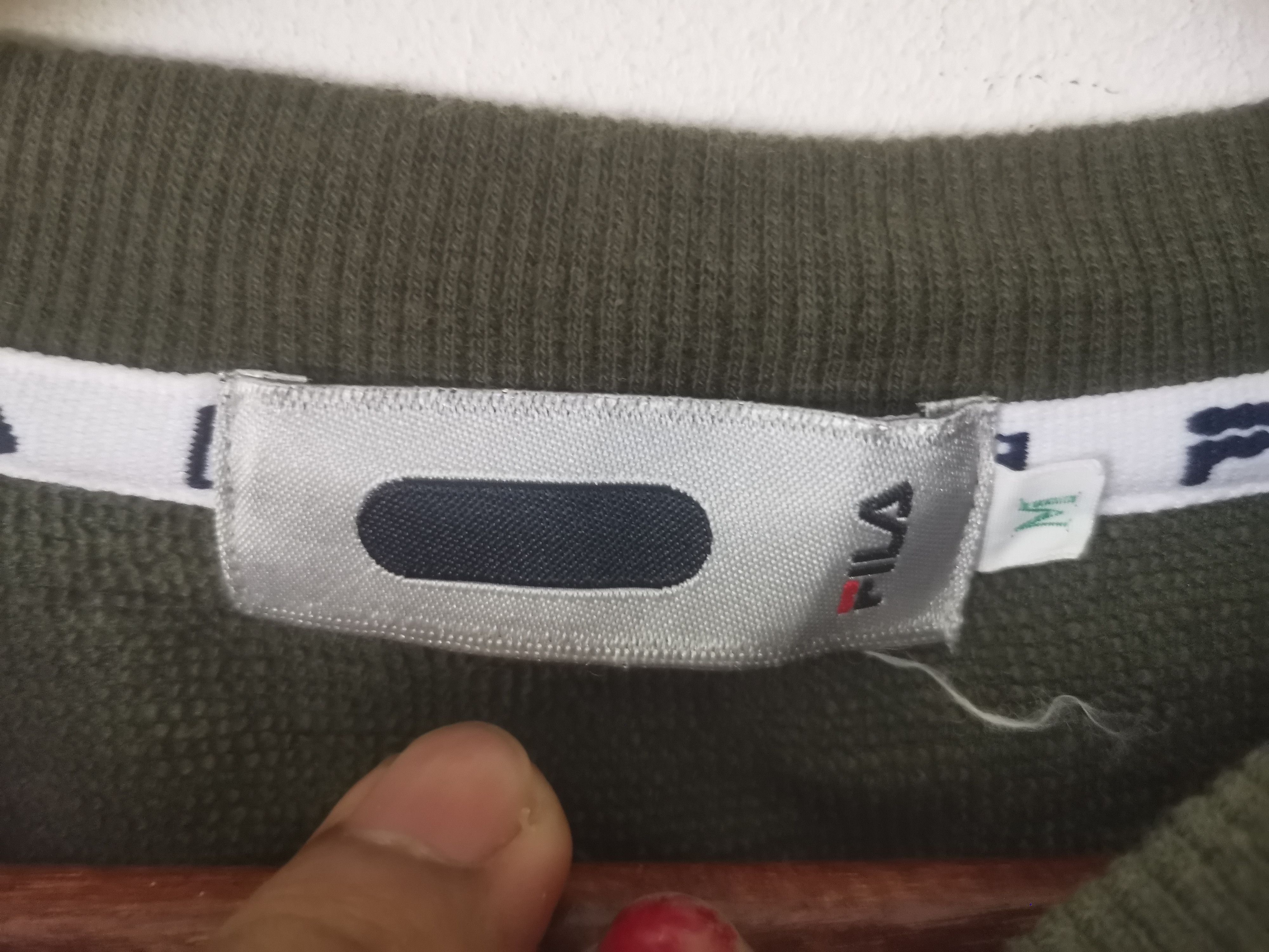 Fila × Vintage Rare vintage FILA sweatshirt crew neck green army colour Size US M / EU 48-50 / 2 - 6 Thumbnail