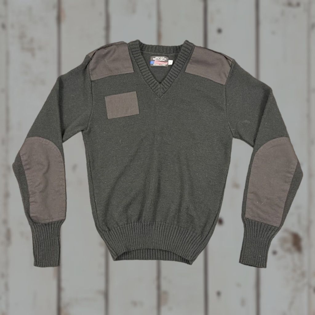 Vintage VINTAGE Mitts Nitts Sweater Mens L Black V-Neck Pullover Military Made in USA Shirt Size US L / EU 52-54 / 3 - 1 Thumbnail