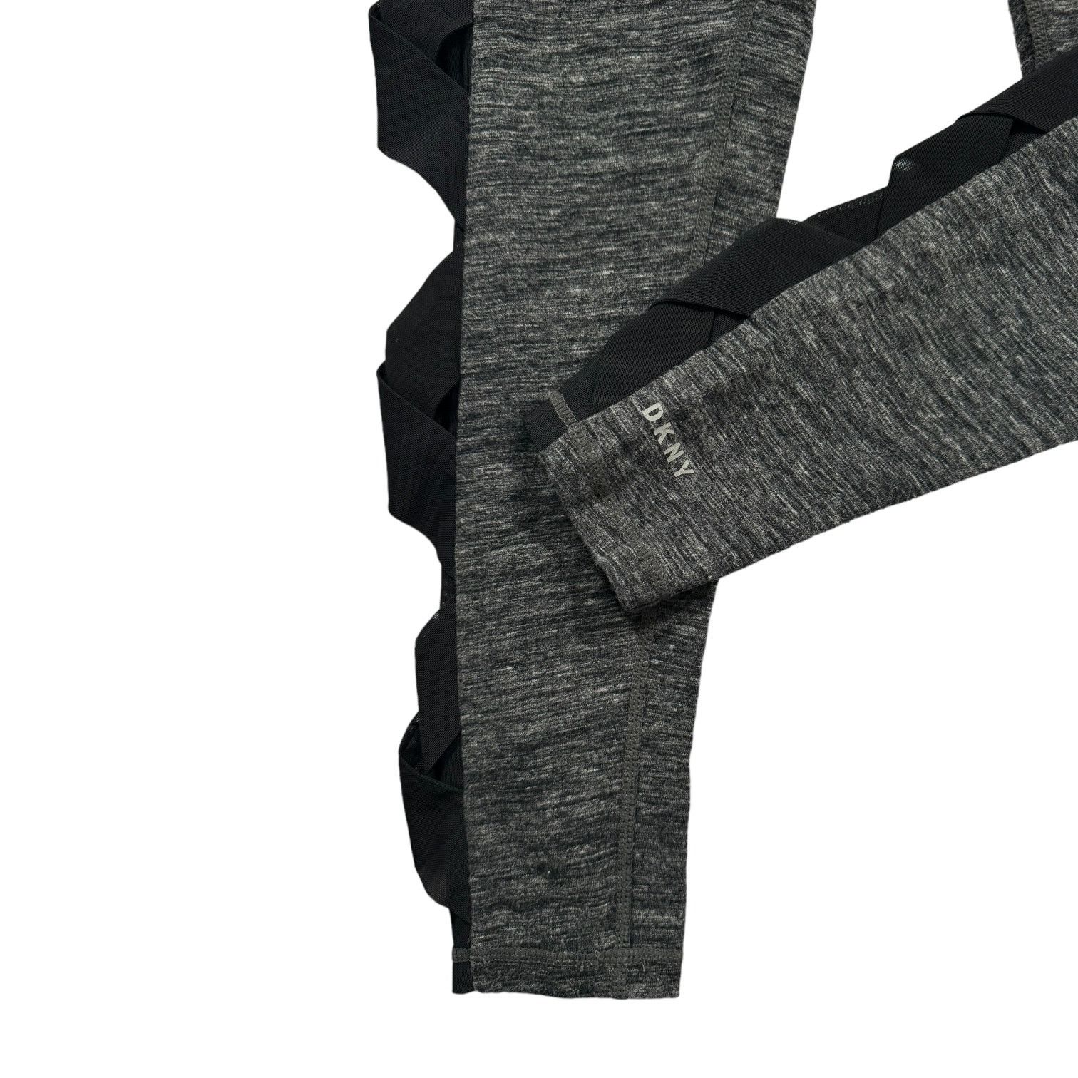 DKNY DKNY Sport Mottled Gray Yoga Pants with Black Mesh Small Size 26" / US 2 / IT 38 - 3 Thumbnail